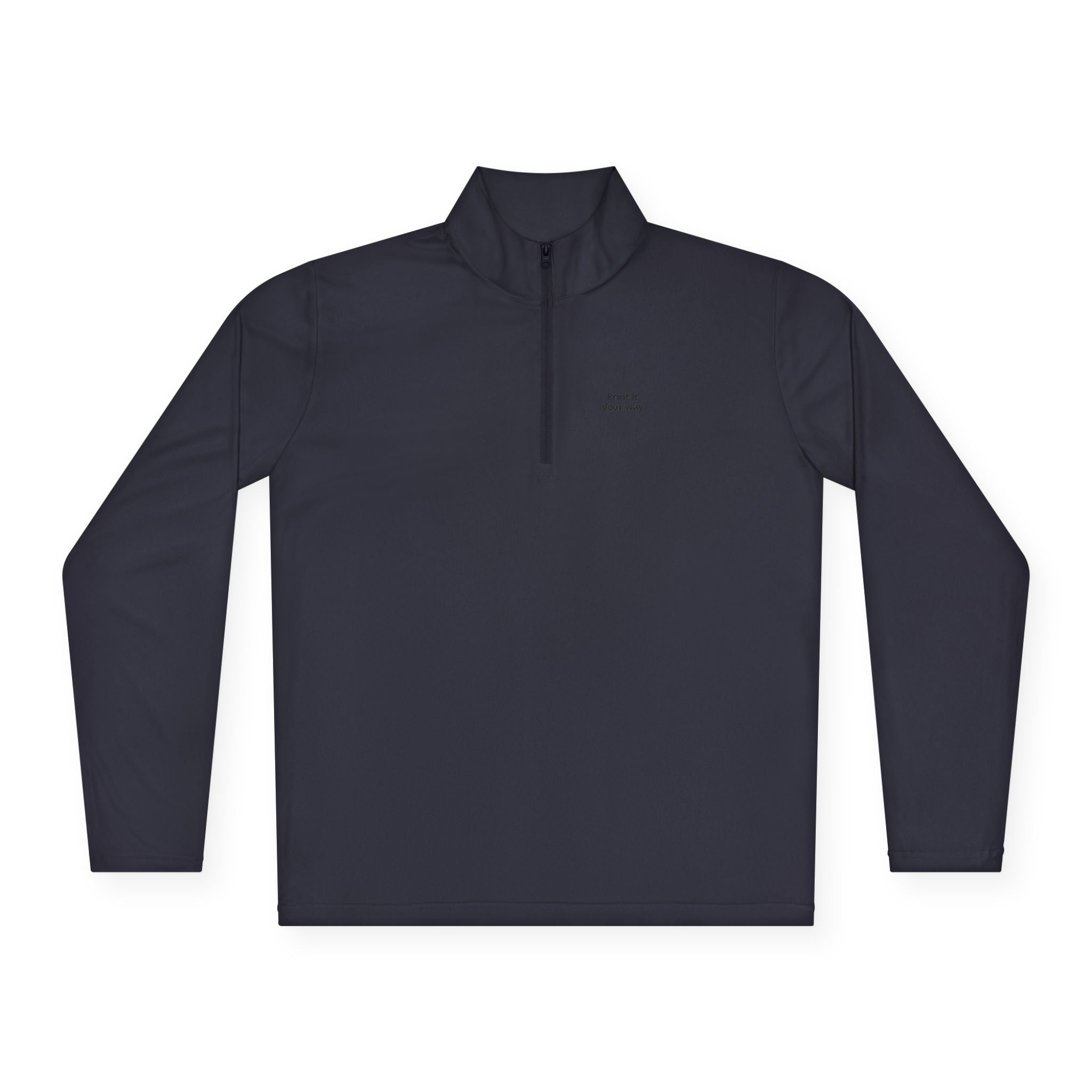 Quarter-Zip Pullover - Custom Text or Logo | Personalize Your Own Chest Print