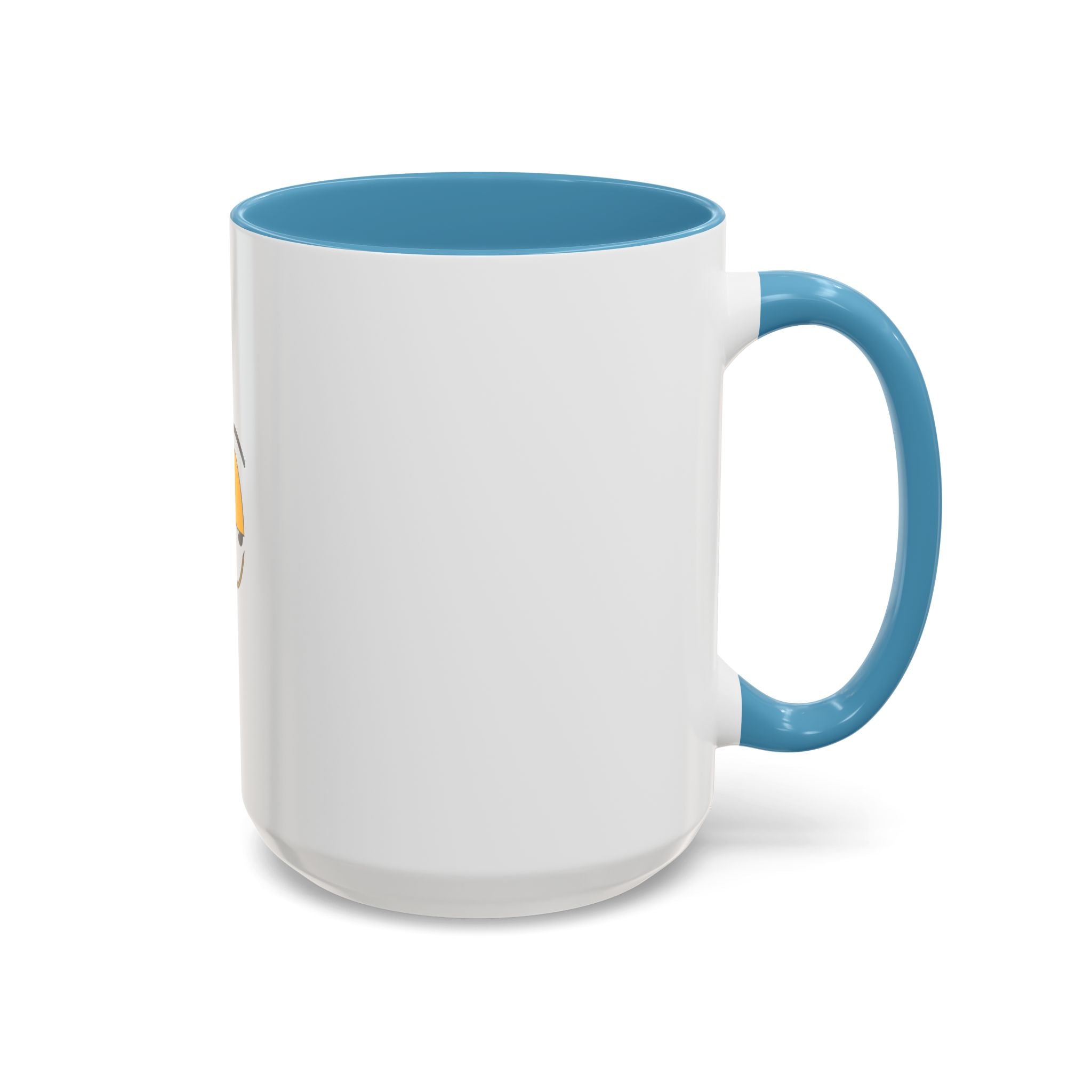 Skeptical Eyes Accent Coffee Mug - Funny Rolling Eyes Emoji Mug