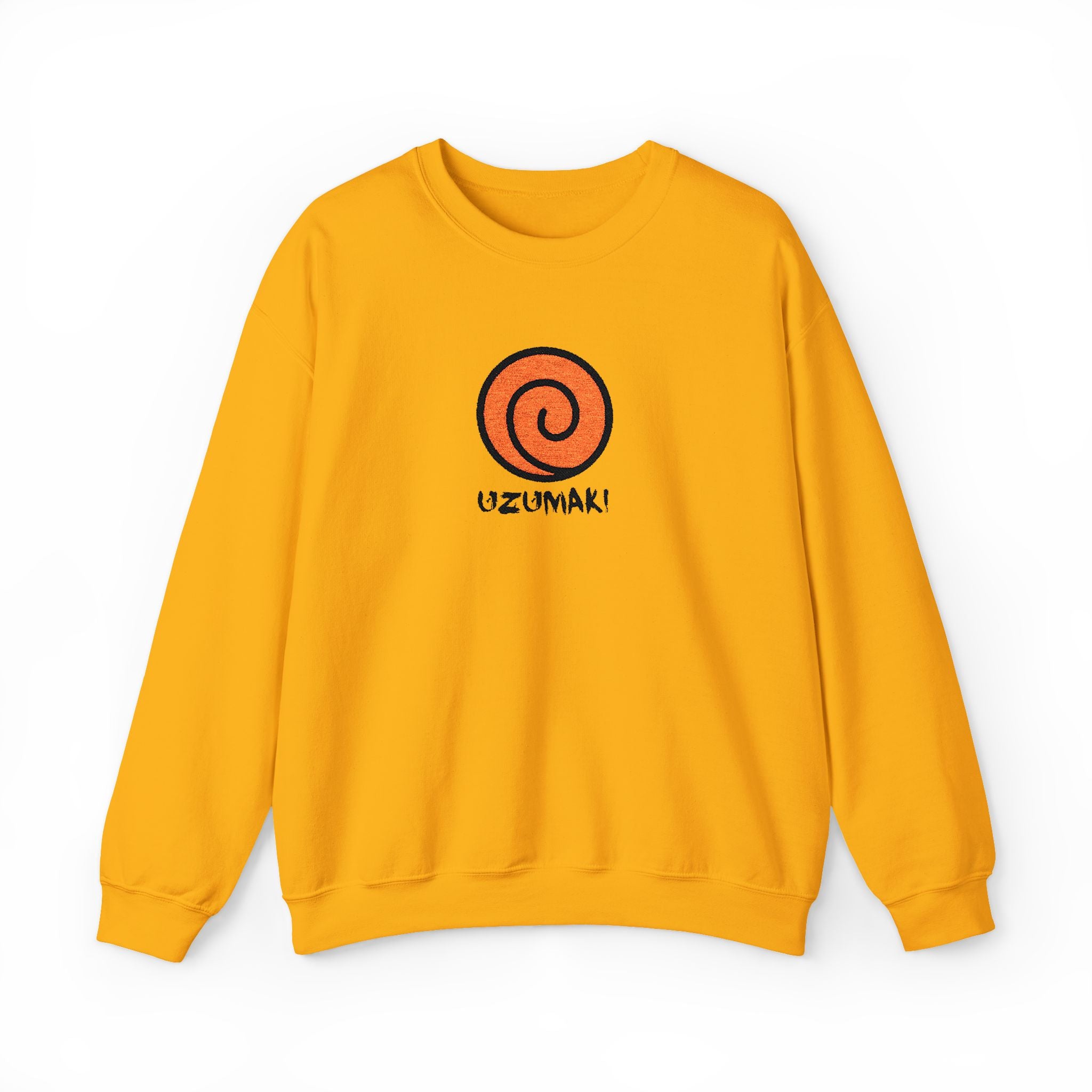 Uzumaki Spiral Crewneck Sweatshirt - Cute Anime-Inspired Logo Crew