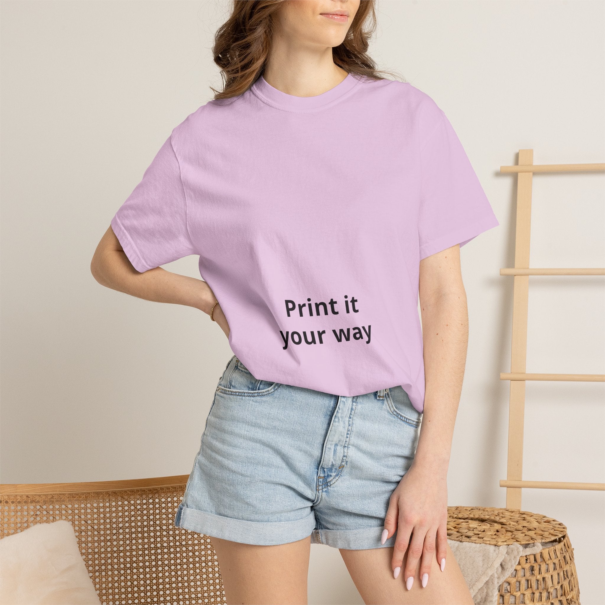Custom Garment-Dyed T-Shirt - Personalize Your Own Text, Photo or Design | Print It Your Way