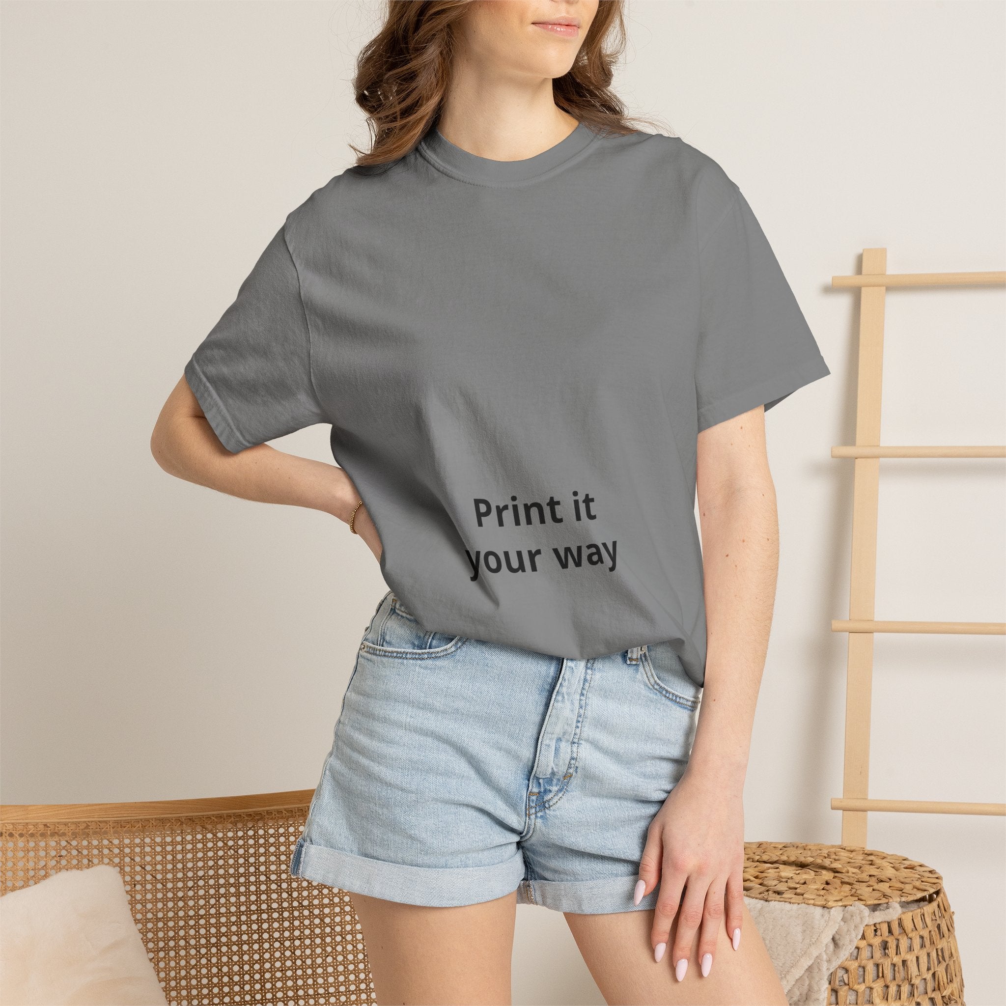 Custom Garment-Dyed T-Shirt - Personalize Your Own Text, Photo or Design | Print It Your Way