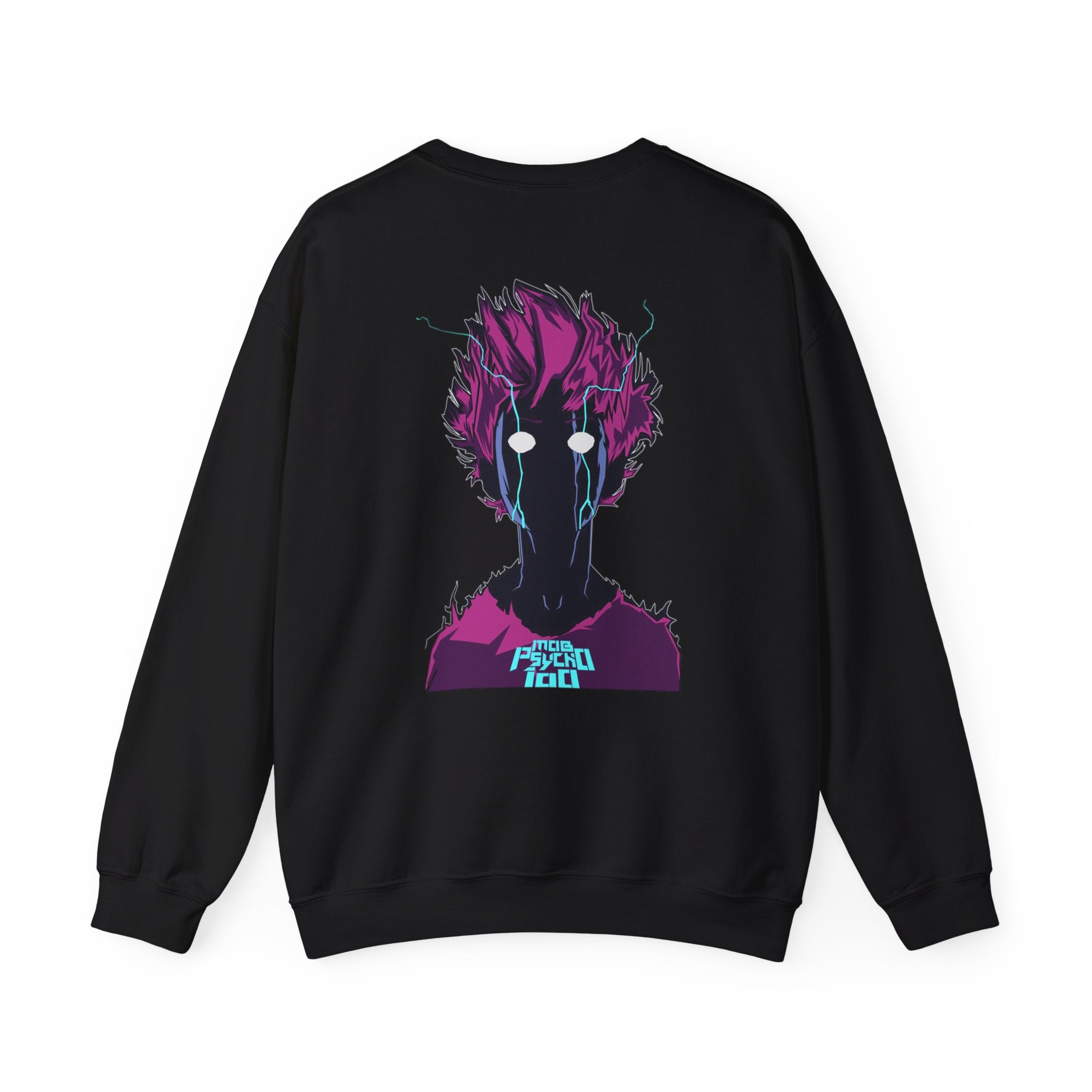 Psycho 100 Crewneck Sweatshirt – Anime Dark Silhouette Graphic