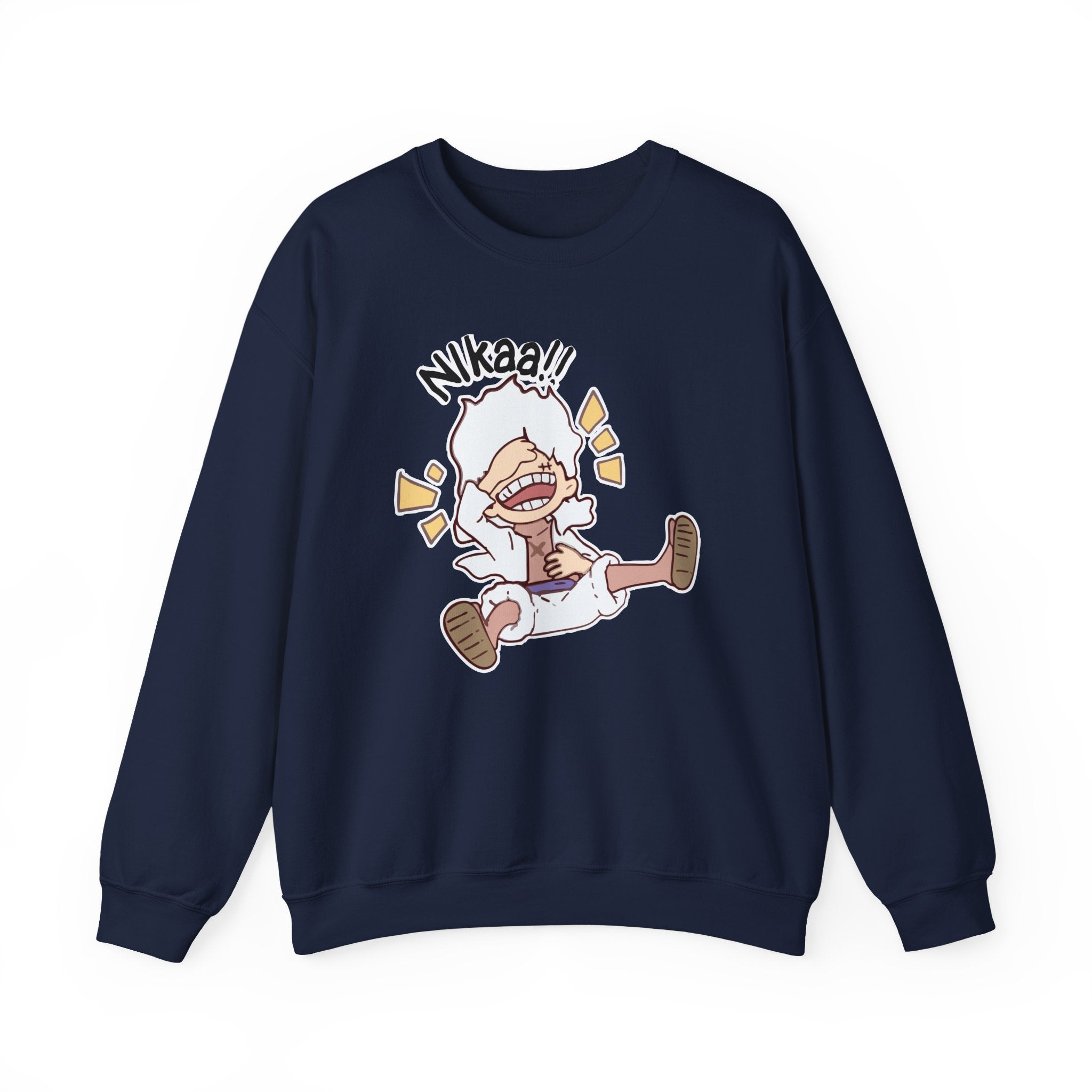 Nikaaa! Cartoon Laugh Crewneck Sweatshirt