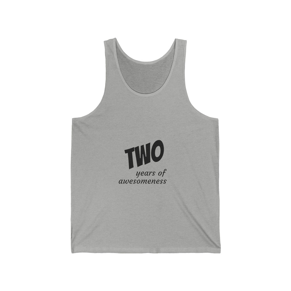 Two Years of Awesomeness Tank Top - 2nd Birthday Celebration Tank