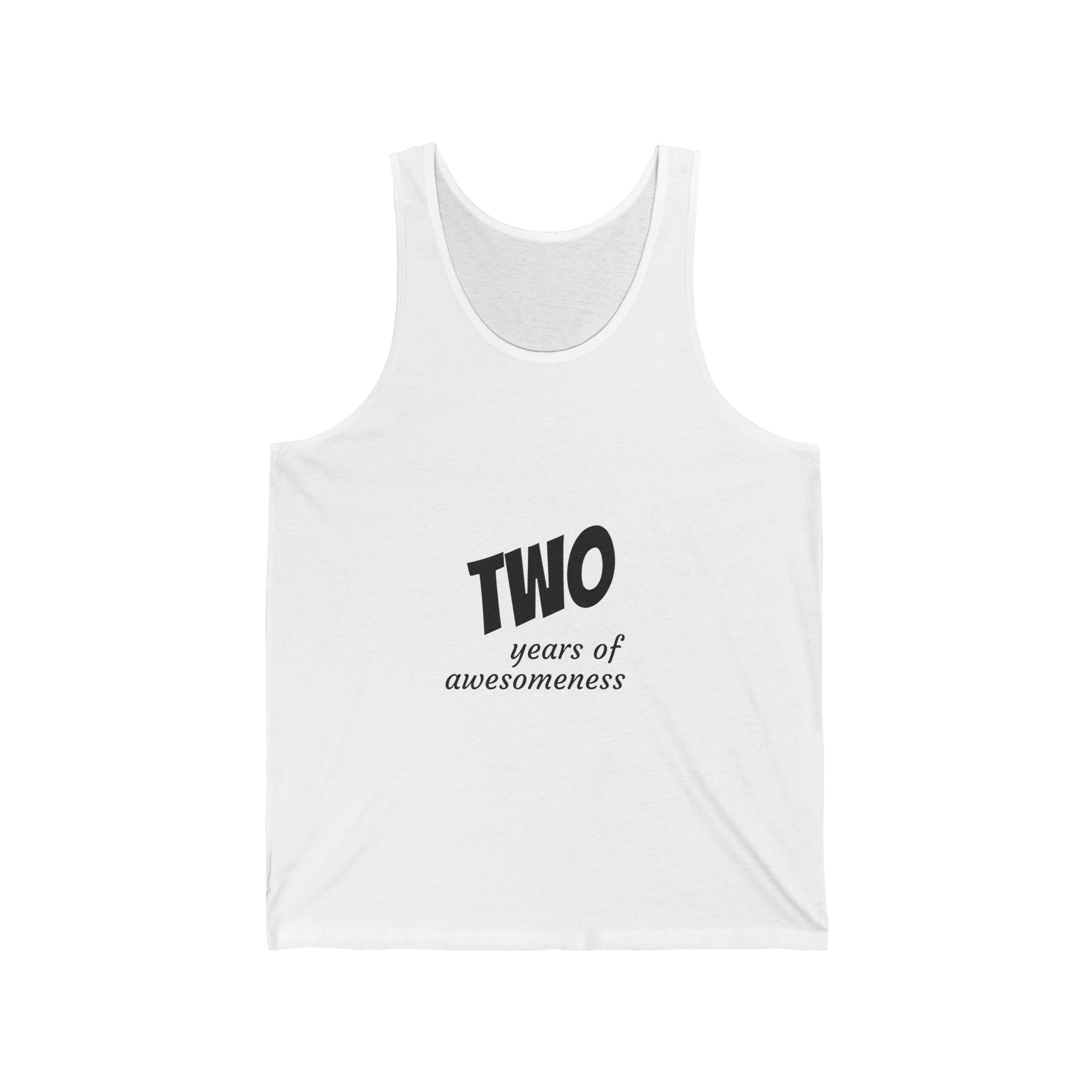 Two Years of Awesomeness Tank Top - 2nd Birthday Celebration Tank