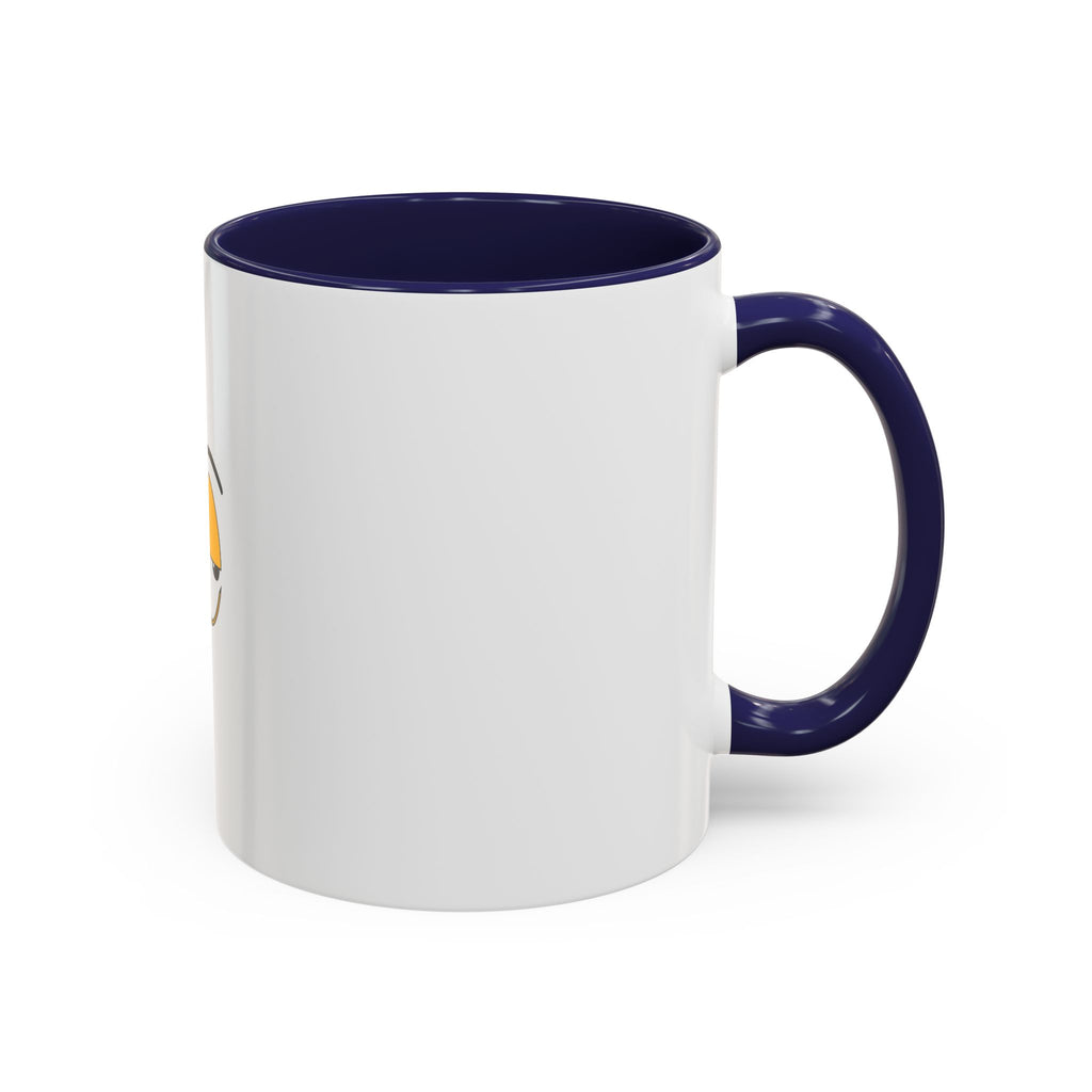 Skeptical Eyes Accent Coffee Mug - Funny Rolling Eyes Emoji Mug