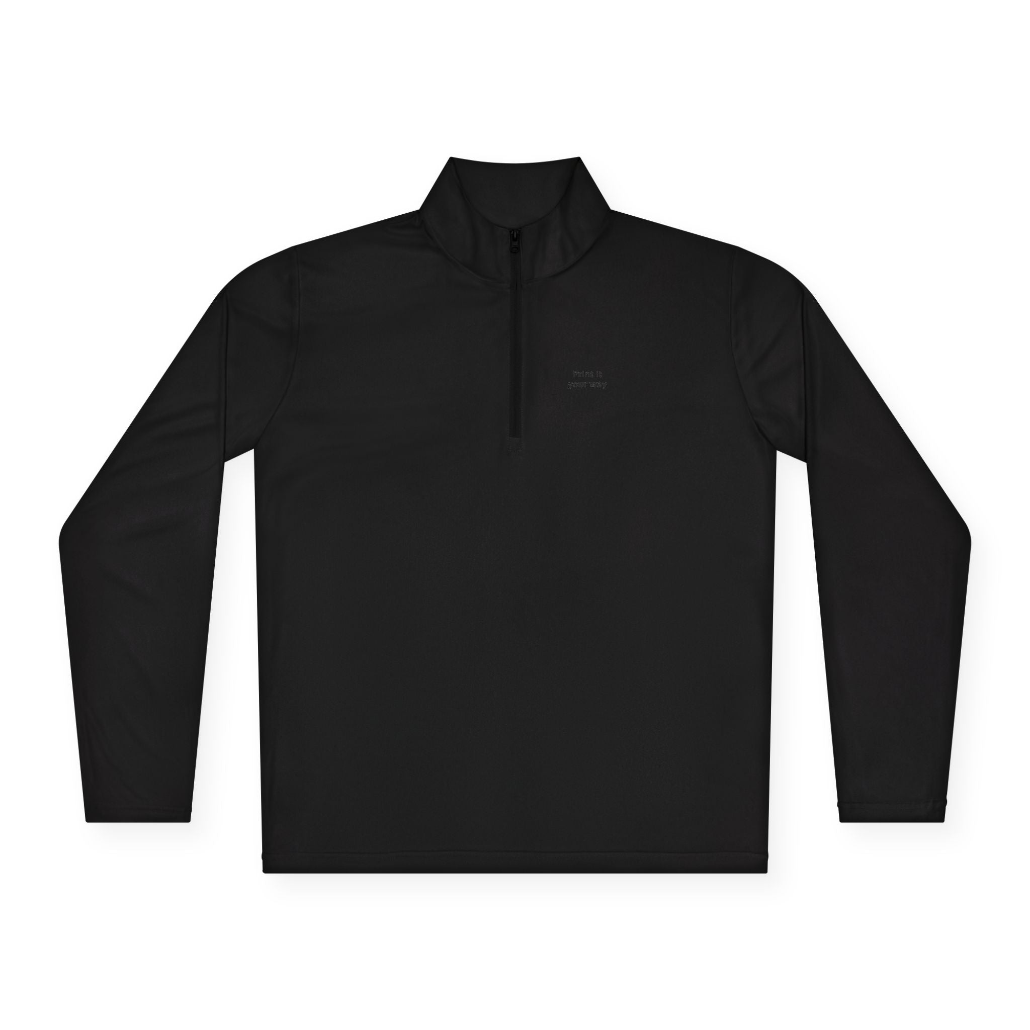 Quarter-Zip Pullover - Custom Text or Logo | Personalize Your Own Chest Print