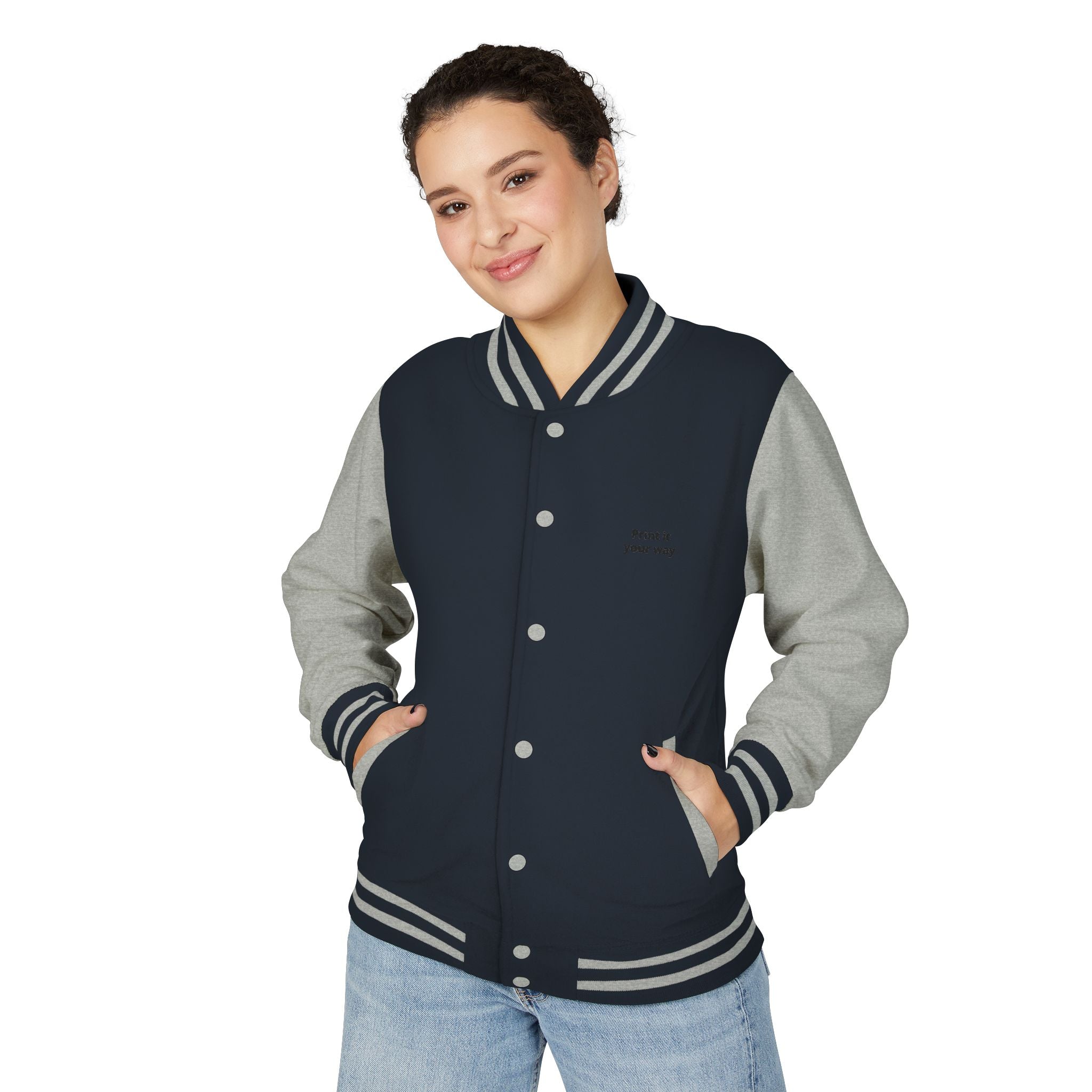 Letterman Jacket - Custom Embroidery Varsity Bomber | Personalize Your Text