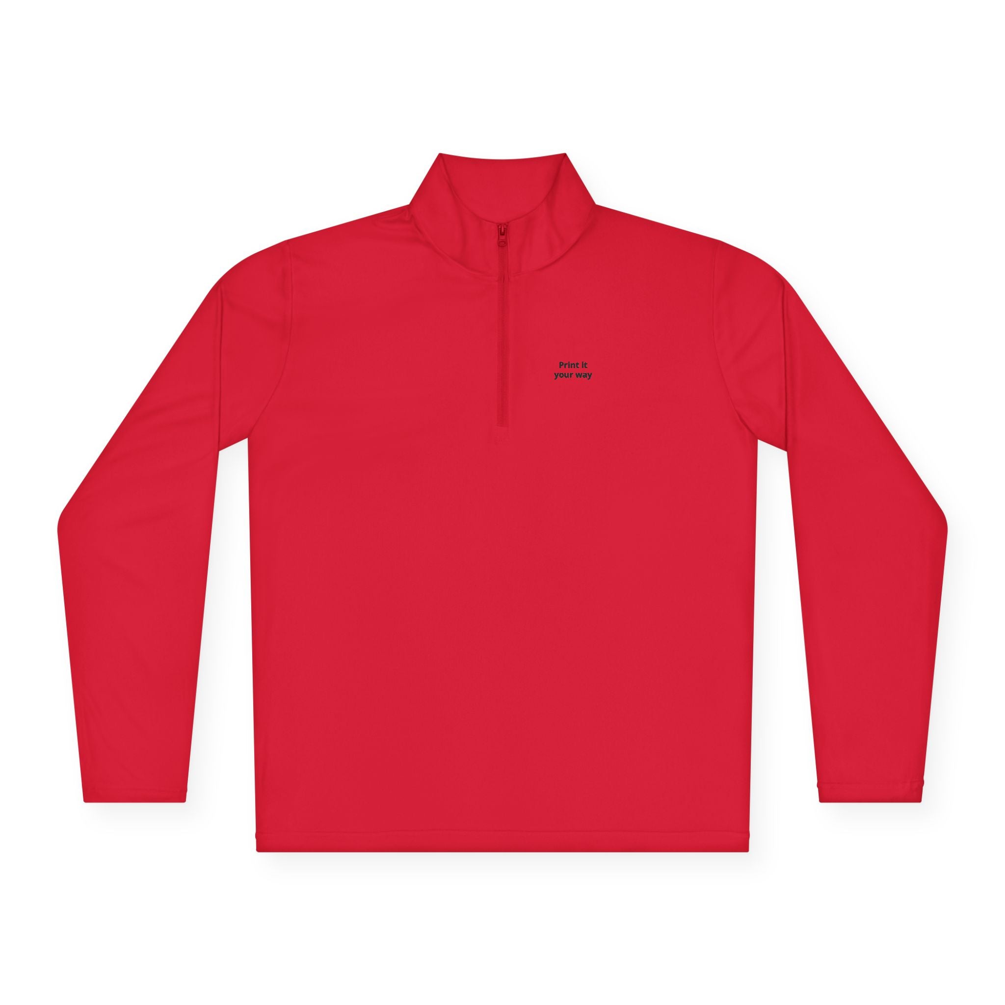 Quarter-Zip Pullover - Custom Text or Logo | Personalize Your Own Chest Print