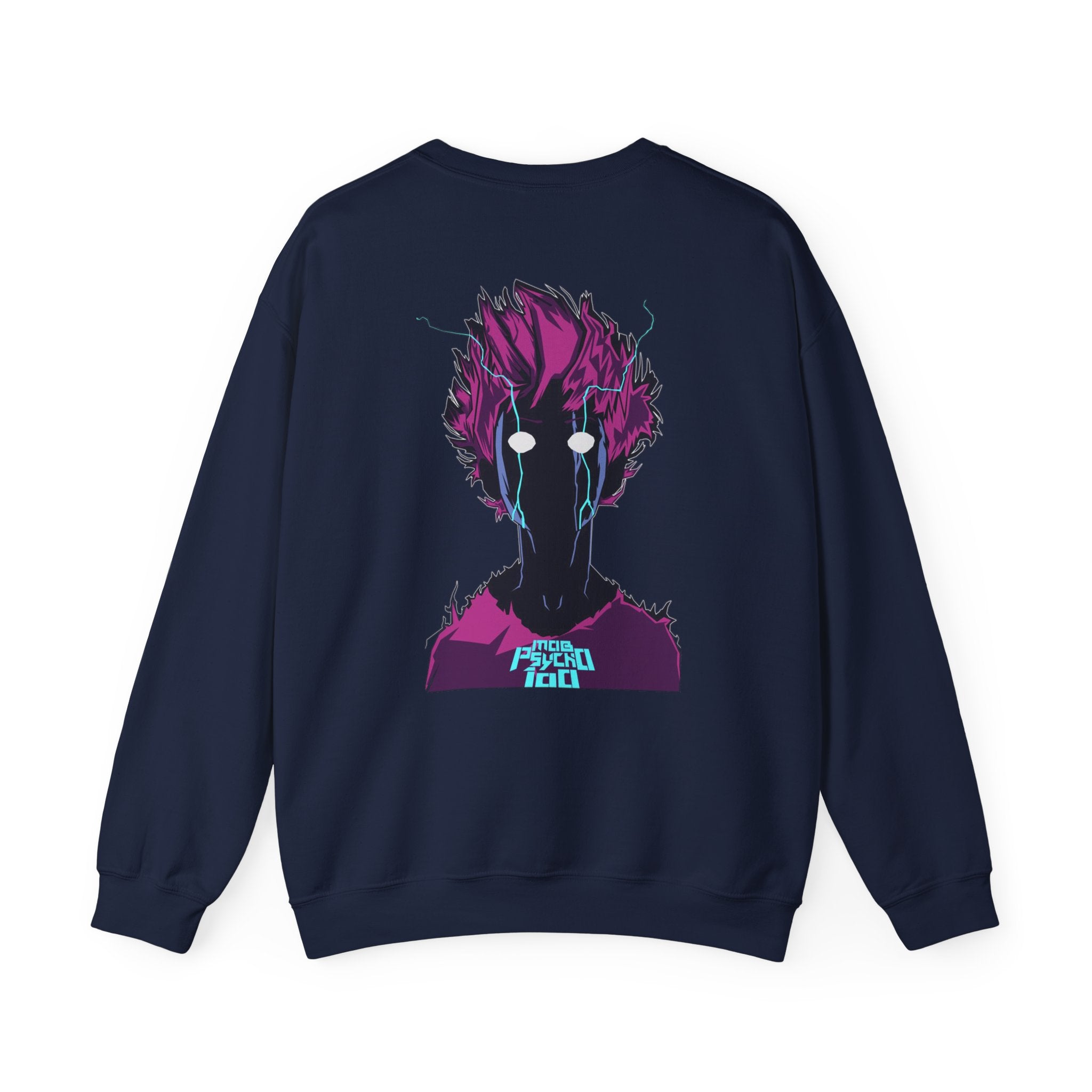 Psycho 100 Crewneck Sweatshirt – Anime Dark Silhouette Graphic