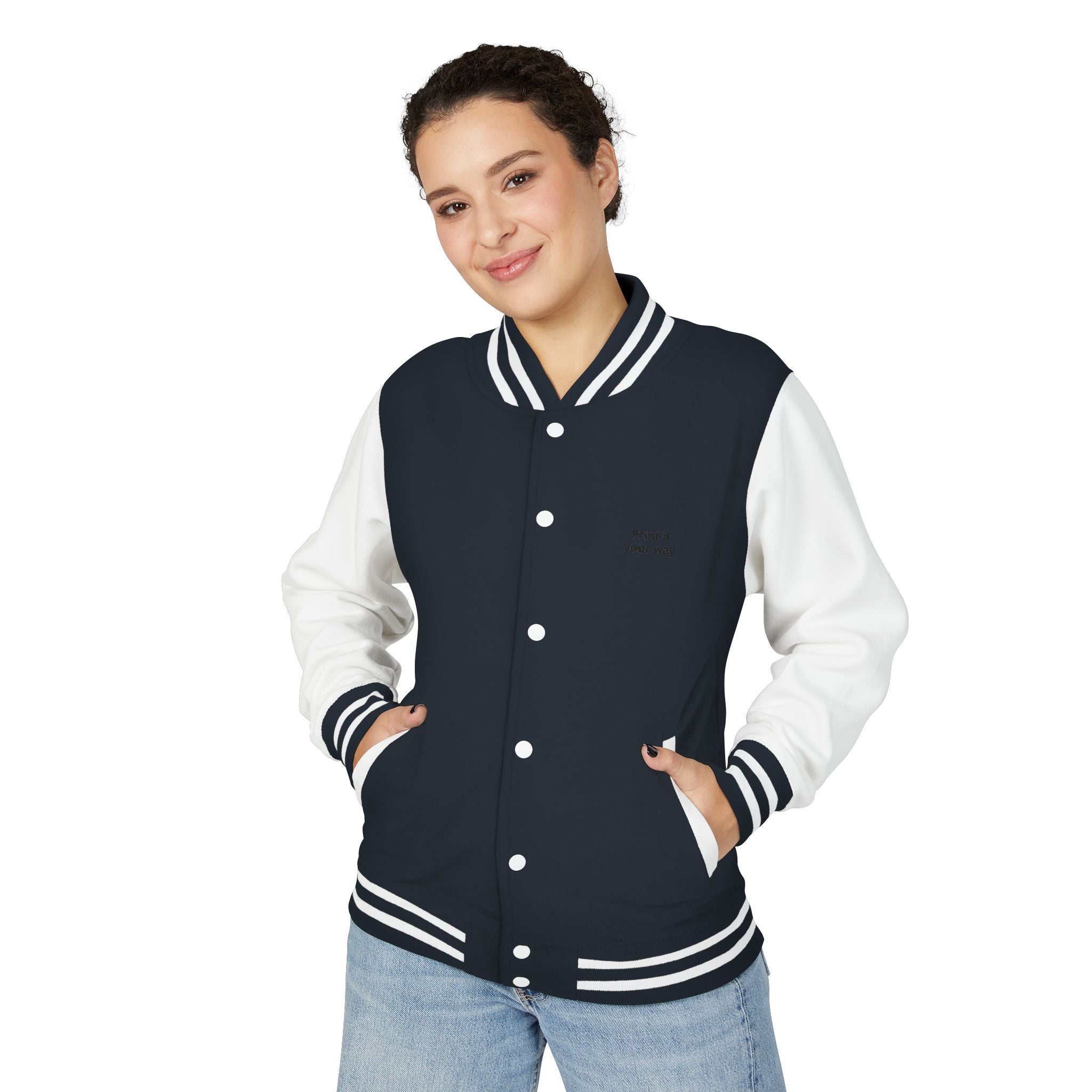 Letterman Jacket - Custom Embroidery Varsity Bomber | Personalize Your Text