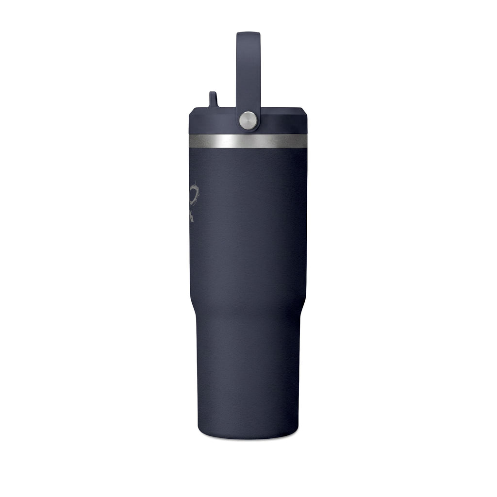 Nomad 32oz Tumbler — Matte Black 'PPT%' Minimalist Travel Mug with Sunglasses Icon