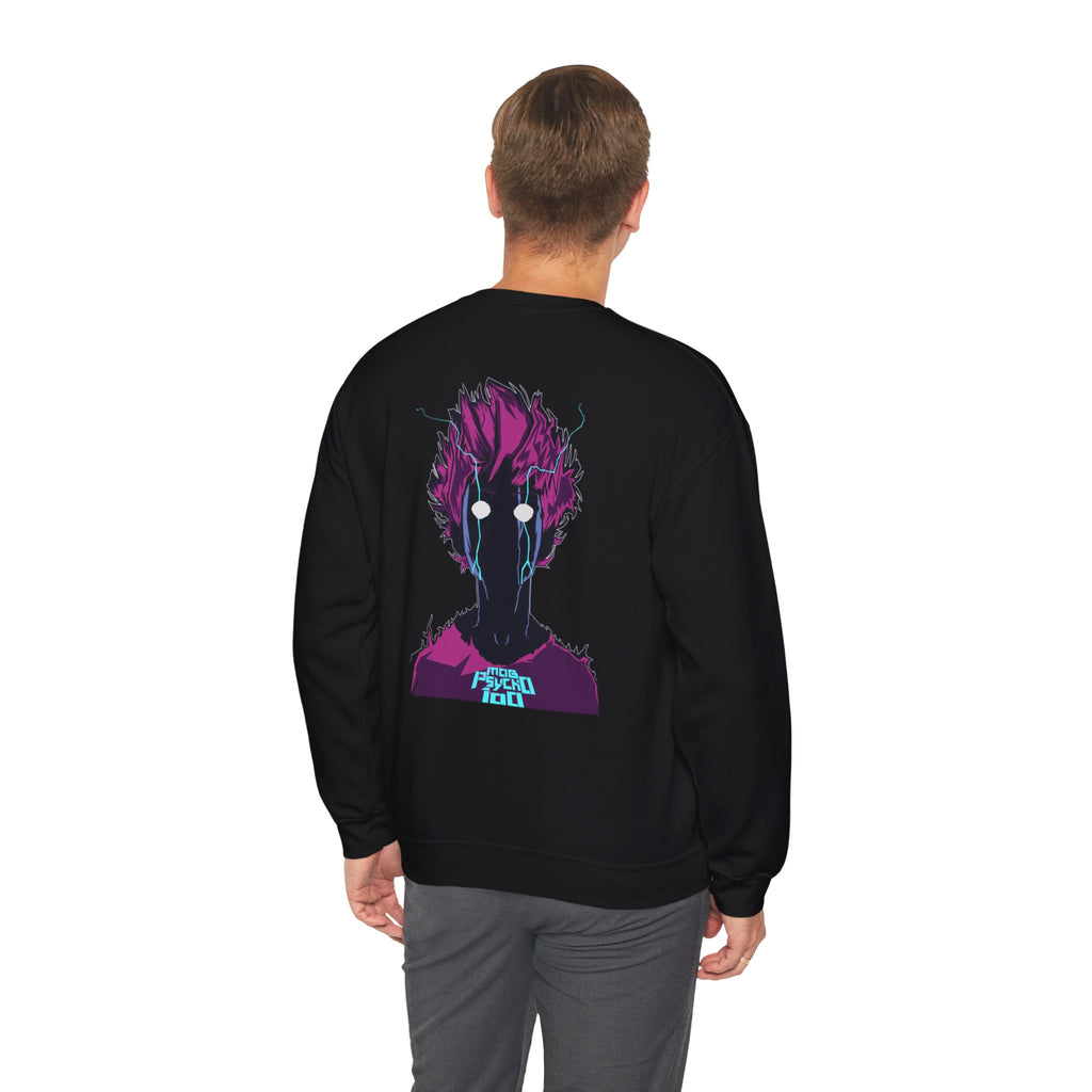 Psycho 100 Crewneck Sweatshirt – Anime Dark Silhouette Graphic