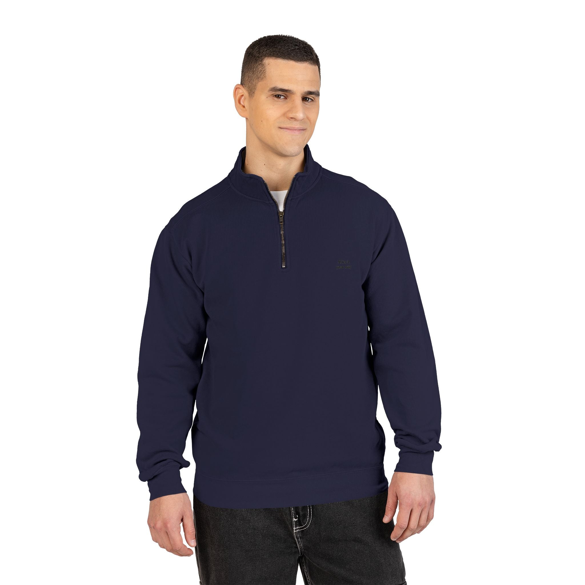 Quarter-Zip Sweatshirt - Custom Print or Text | Personalize Your Own Design
