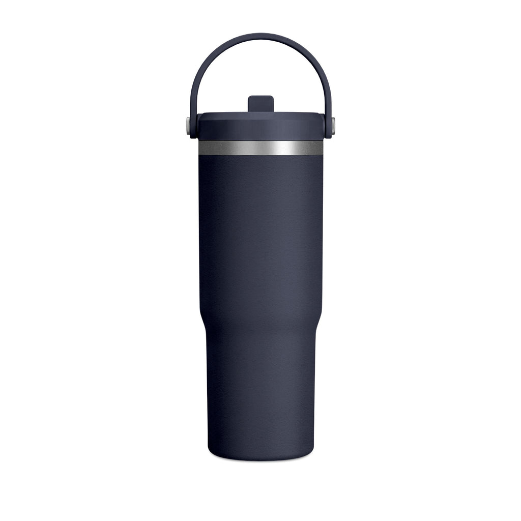 Nomad 32oz Tumbler — Matte Black 'PPT%' Minimalist Travel Mug with Sunglasses Icon