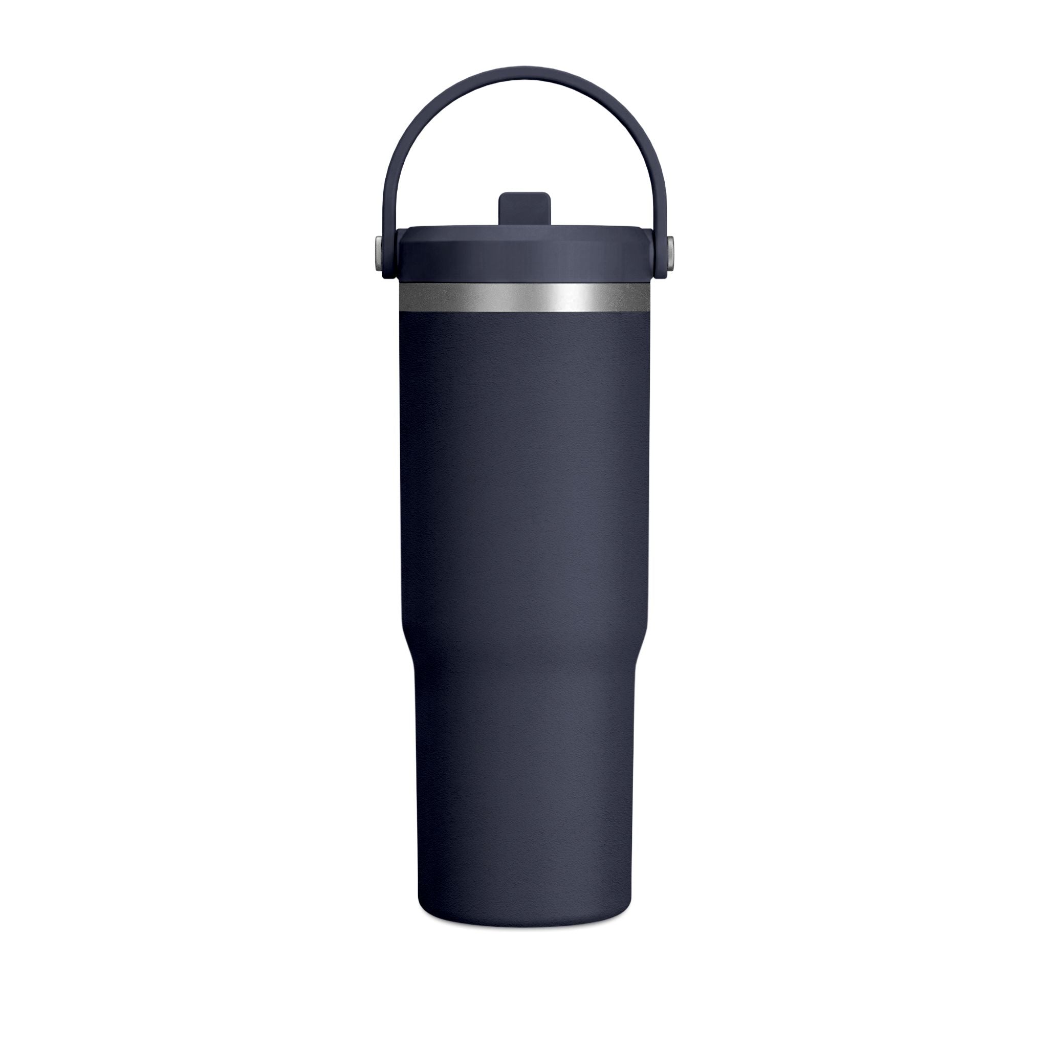 Nomad 32oz Tumbler — Matte Black 'PPT%' Minimalist Travel Mug with Sunglasses Icon