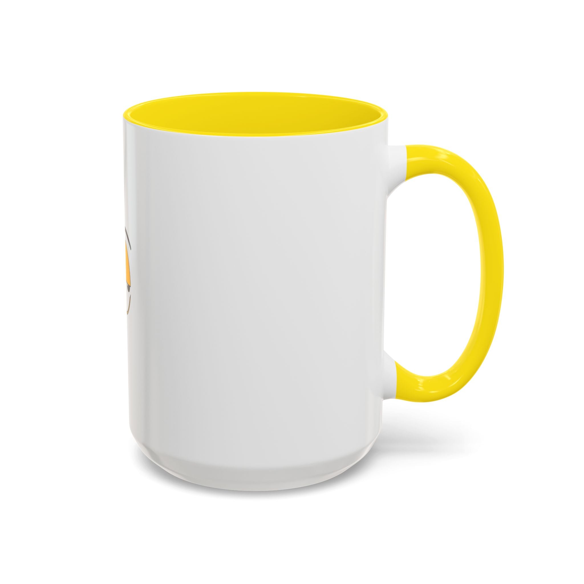 Skeptical Eyes Accent Coffee Mug - Funny Rolling Eyes Emoji Mug