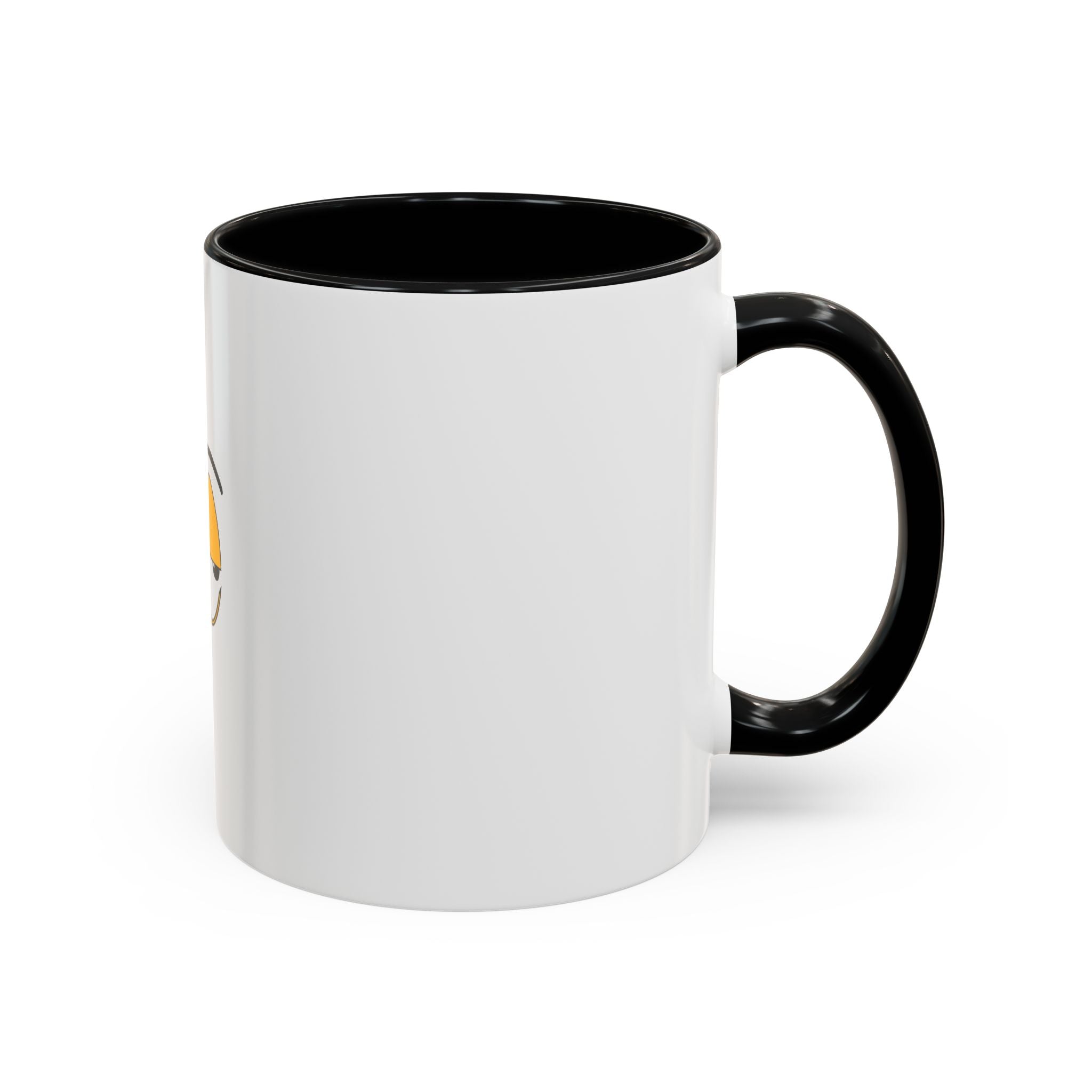 Skeptical Eyes Accent Coffee Mug - Funny Rolling Eyes Emoji Mug