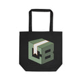Eco Tote Bag with Green Cube Logo – Reusable Grocery & Market Bag
