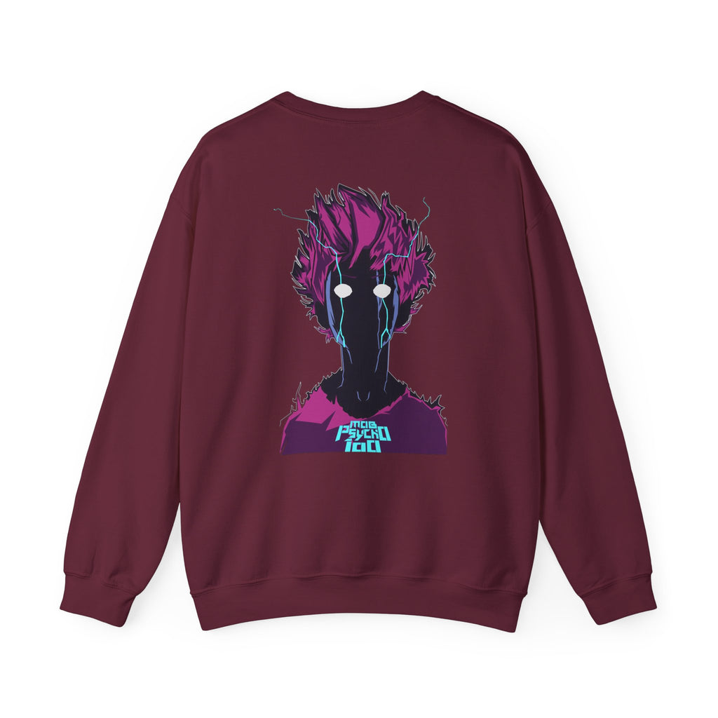 Psycho 100 Crewneck Sweatshirt – Anime Dark Silhouette Graphic