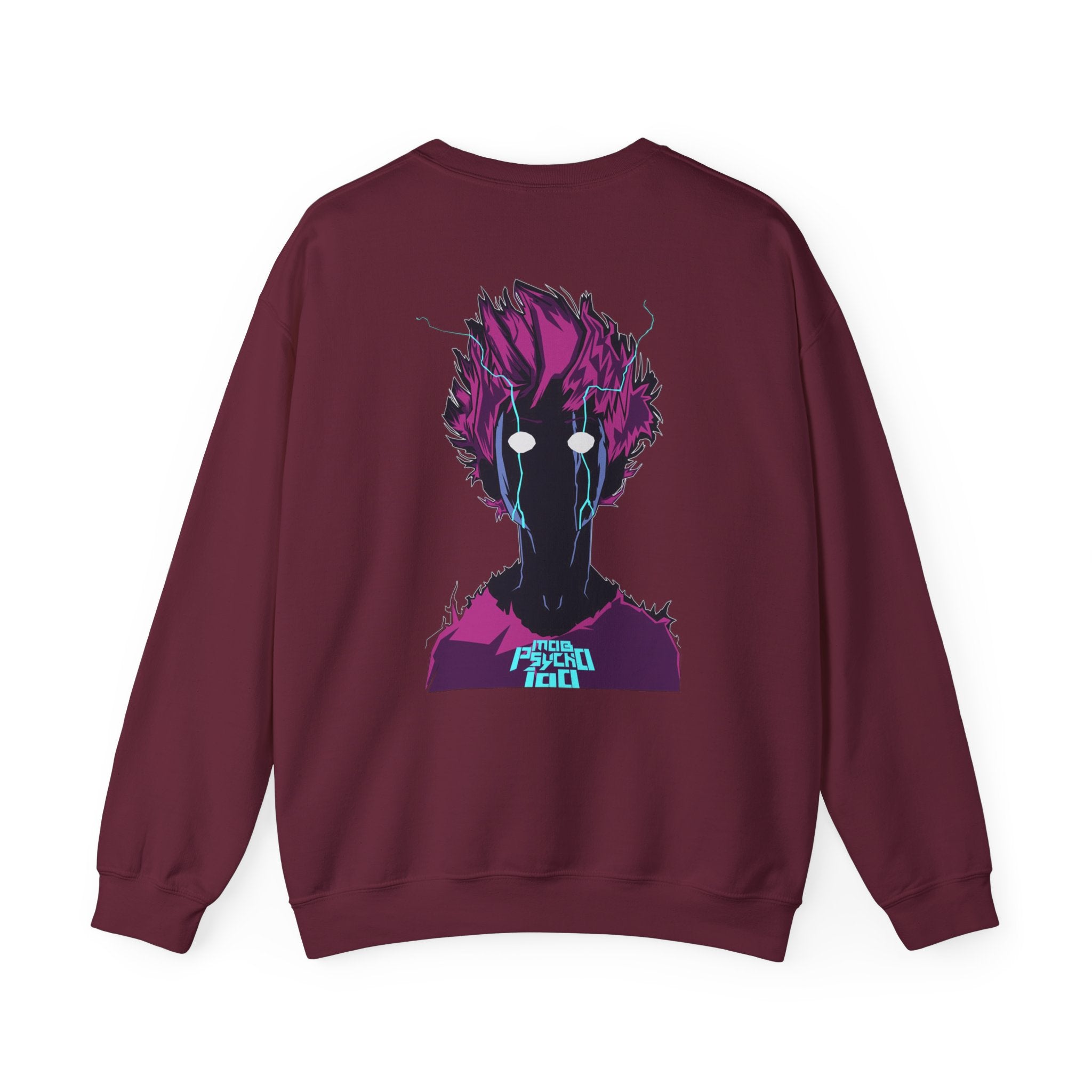 Psycho 100 Crewneck Sweatshirt – Anime Dark Silhouette Graphic