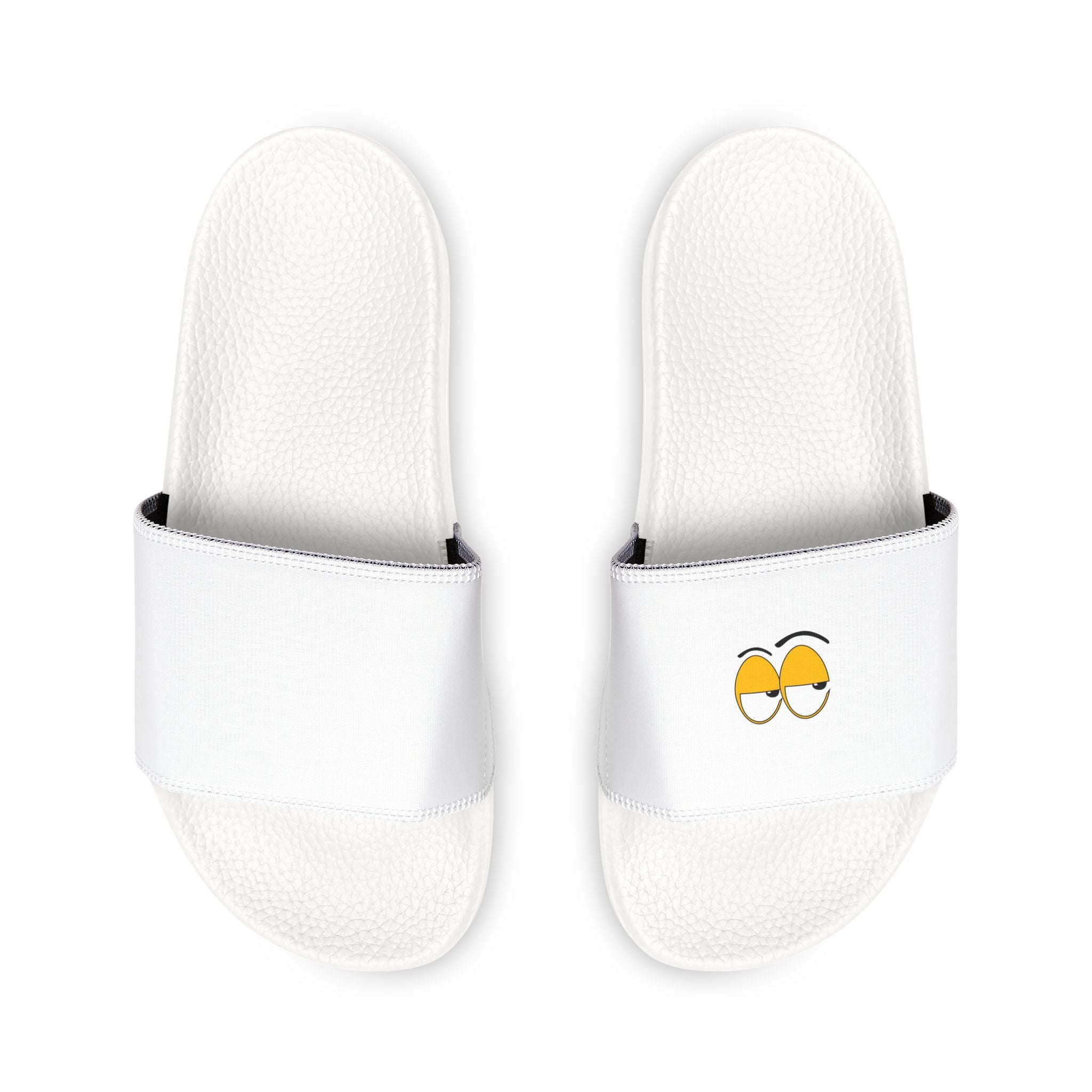 Women's Removable-Strap Slide Sandals — Adjustable White & Black Comfort Slides