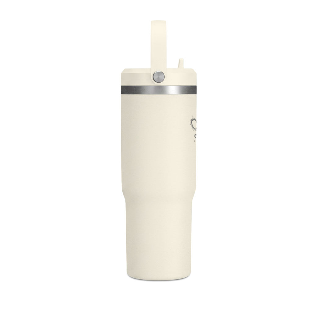 Nomad 32oz Tumbler — Matte Black 'PPT%' Minimalist Travel Mug with Sunglasses Icon