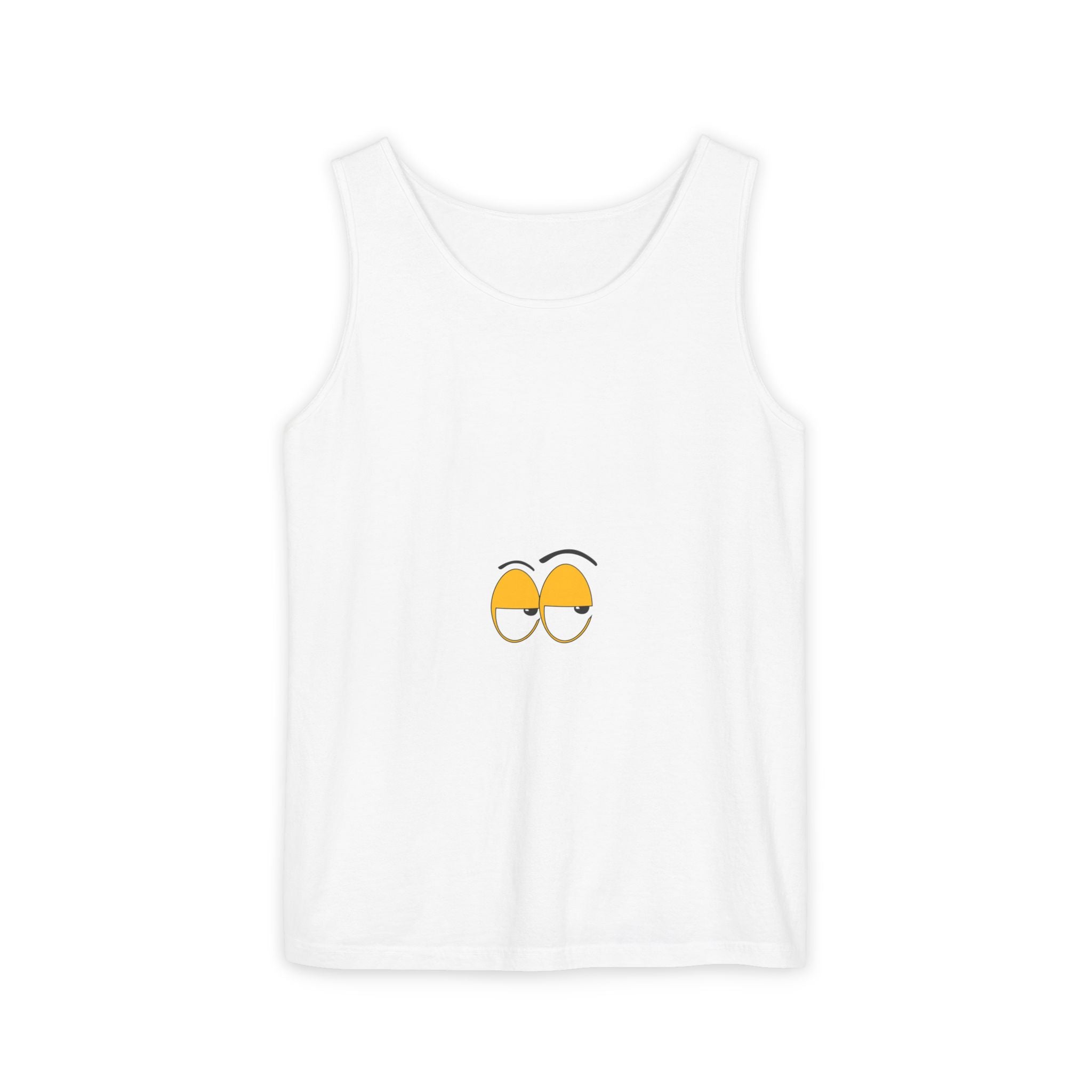Sleepy Eyes Tank Top - Custom Text Graphic Tank | Personalize Your Own Message