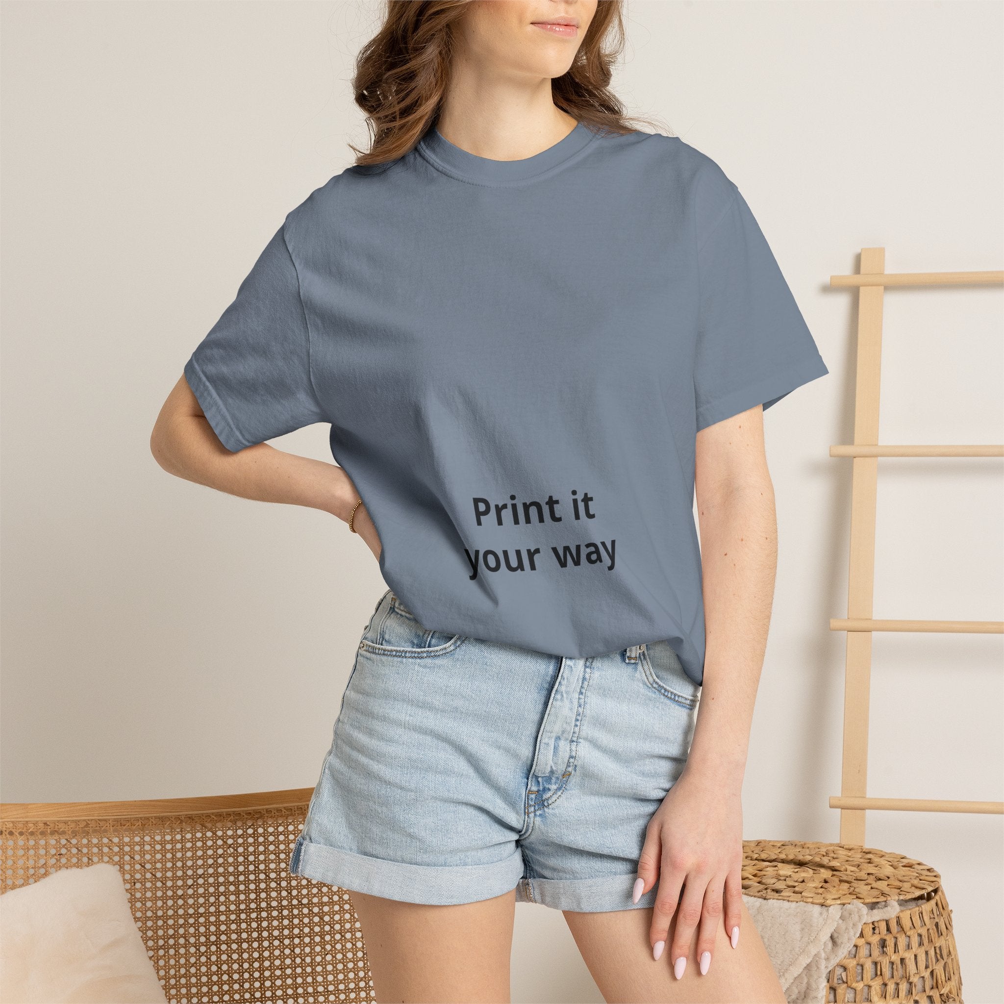 Custom Garment-Dyed T-Shirt - Personalize Your Own Text, Photo or Design | Print It Your Way