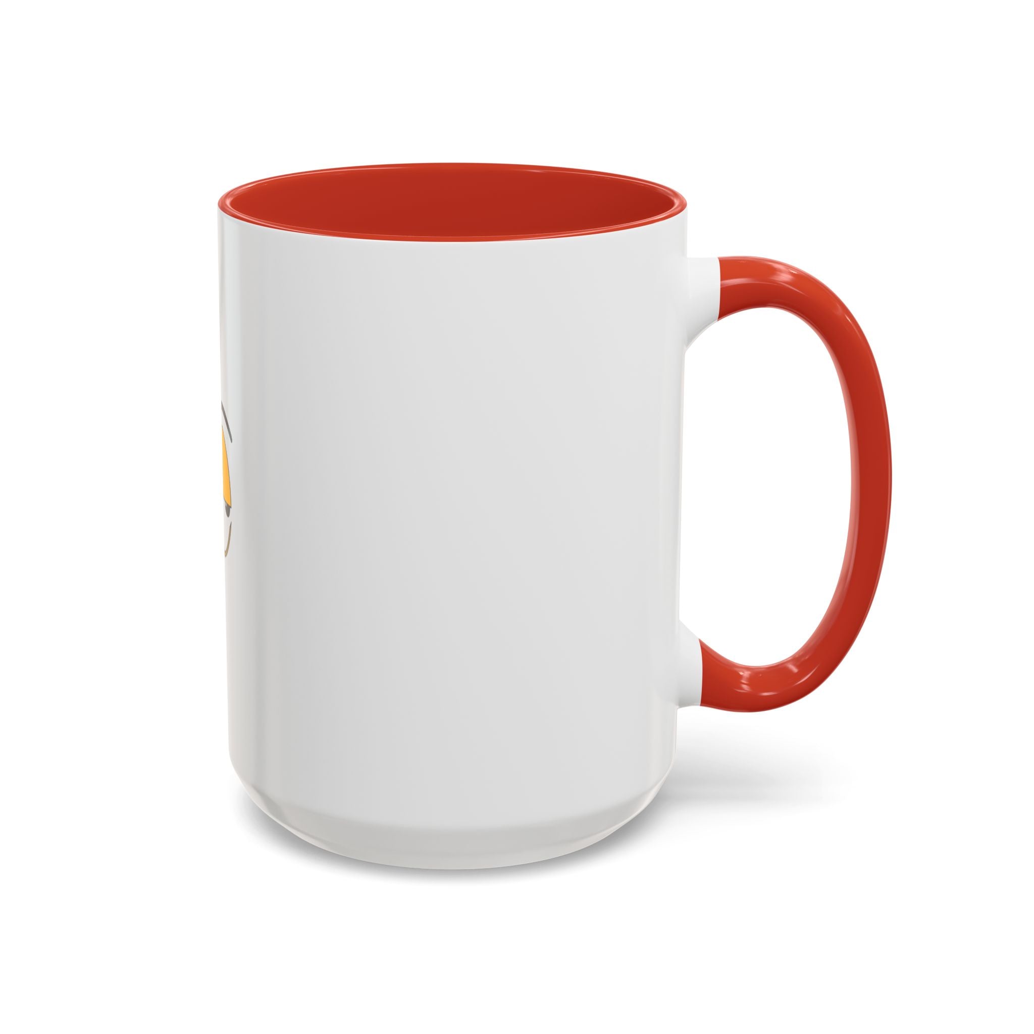 Skeptical Eyes Accent Coffee Mug - Funny Rolling Eyes Emoji Mug