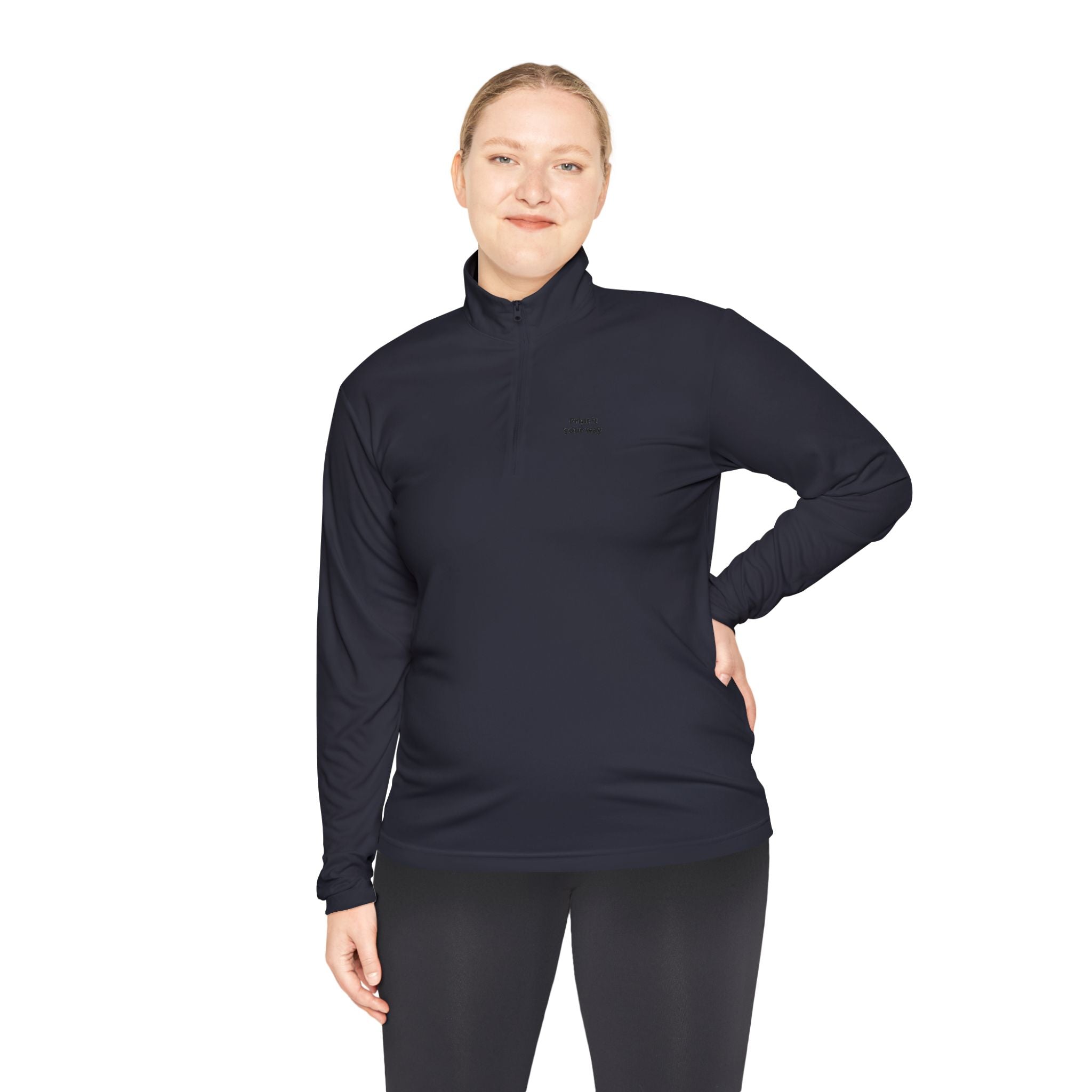 Quarter-Zip Pullover - Custom Text or Logo | Personalize Your Own Chest Print