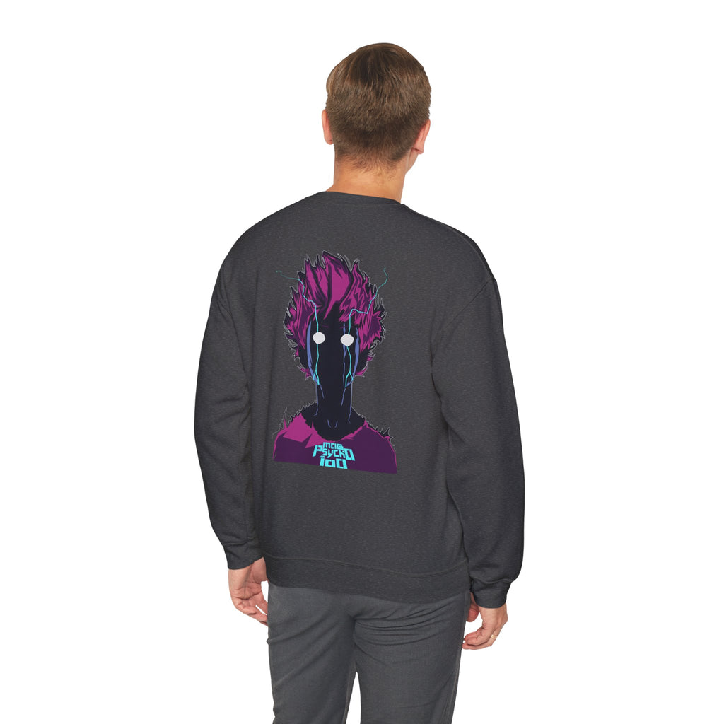 Psycho 100 Crewneck Sweatshirt – Anime Dark Silhouette Graphic