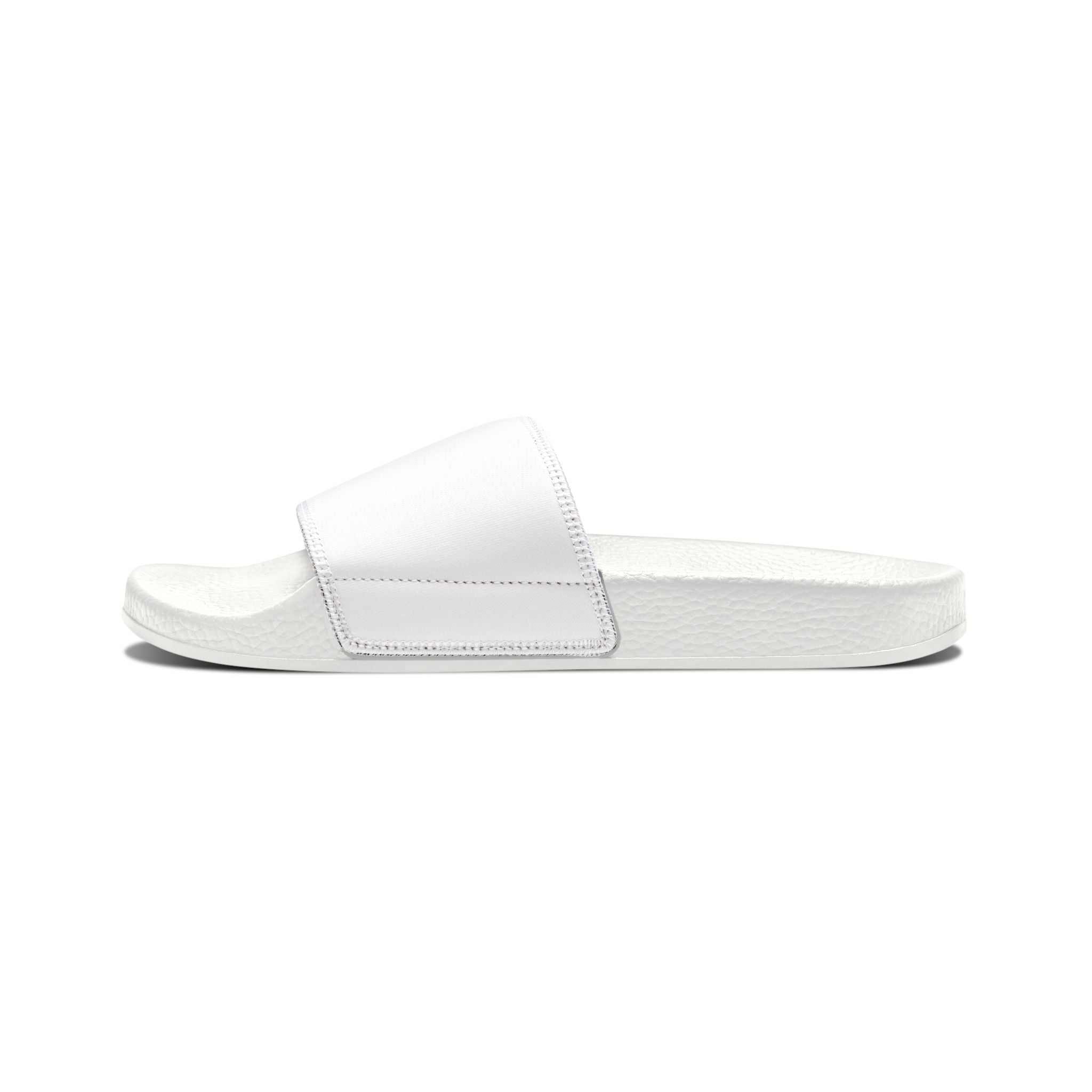 Women's Removable-Strap Slide Sandals — Adjustable White & Black Comfort Slides