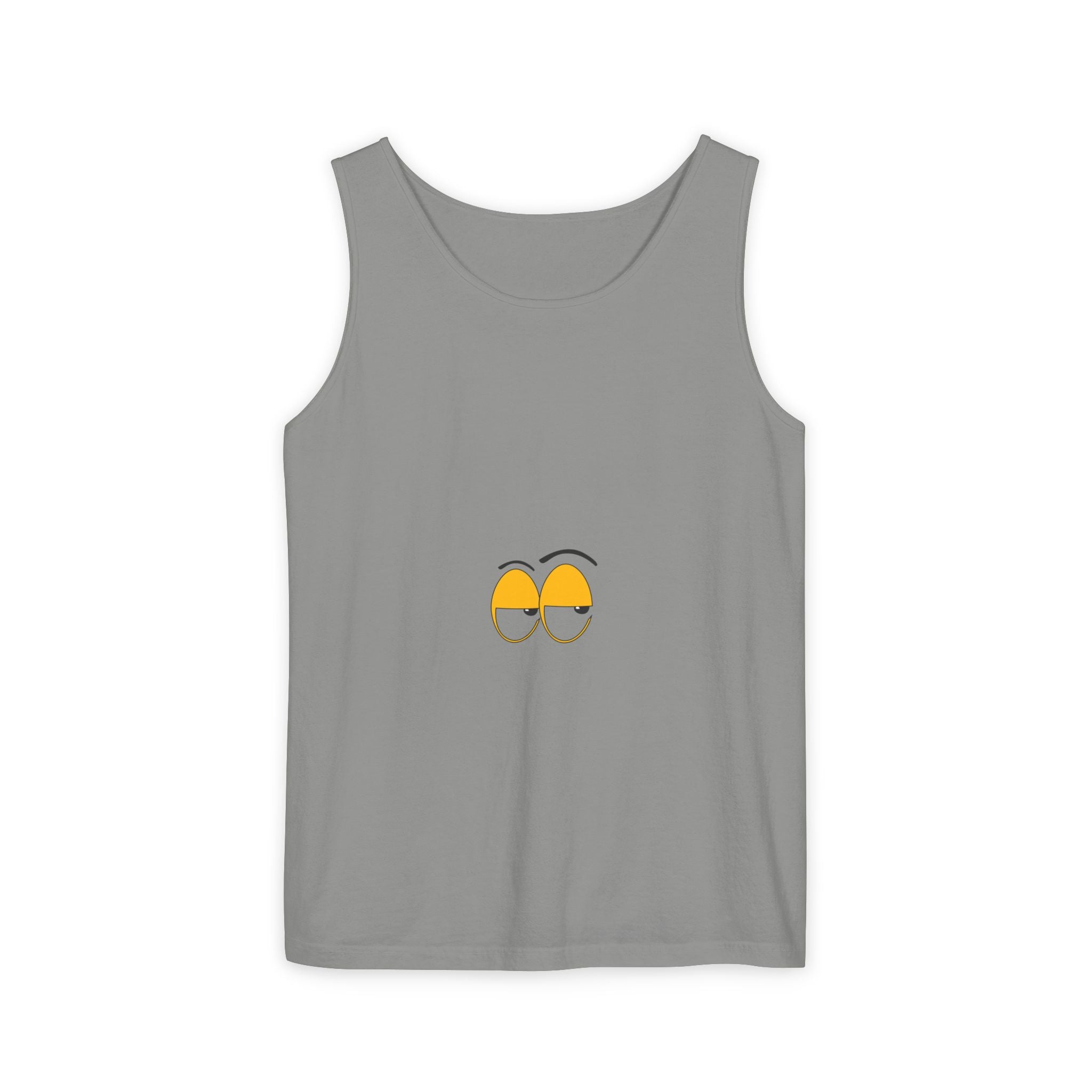 Sleepy Eyes Tank Top - Custom Text Graphic Tank | Personalize Your Own Message