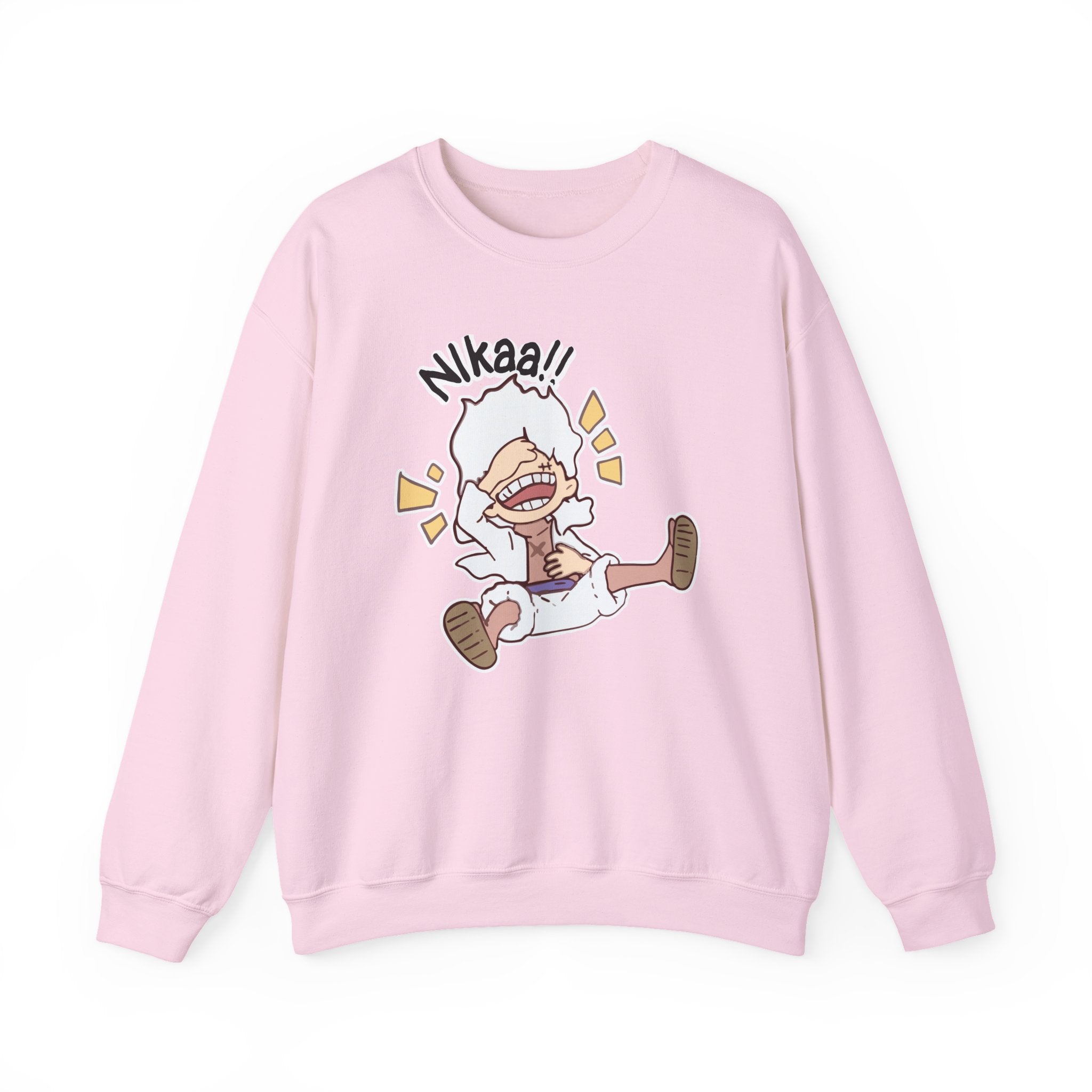 Nikaaa! Cartoon Laugh Crewneck Sweatshirt