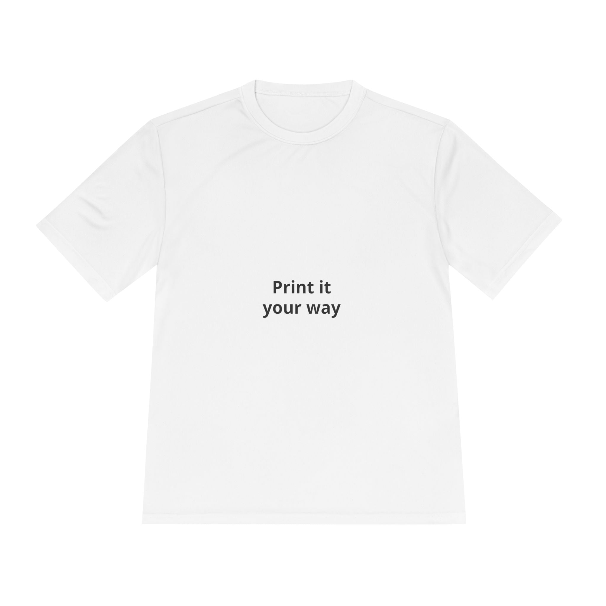 Performance Tee - Custom Print Active Shirt | Personalize Your Own Text or Design