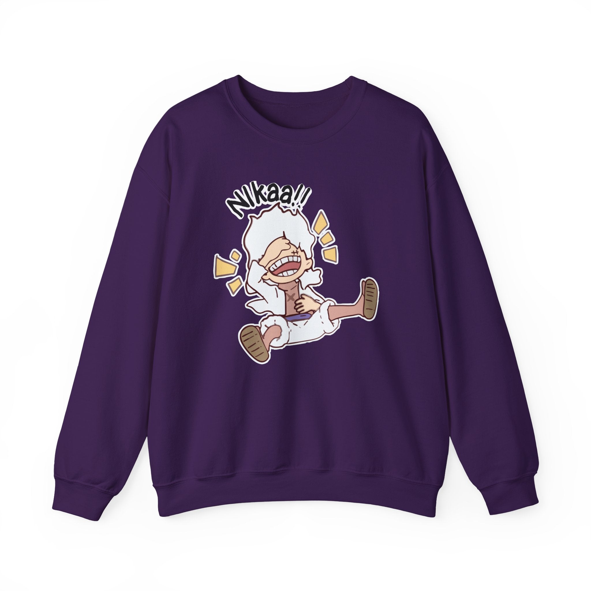 Nikaaa! Cartoon Laugh Crewneck Sweatshirt