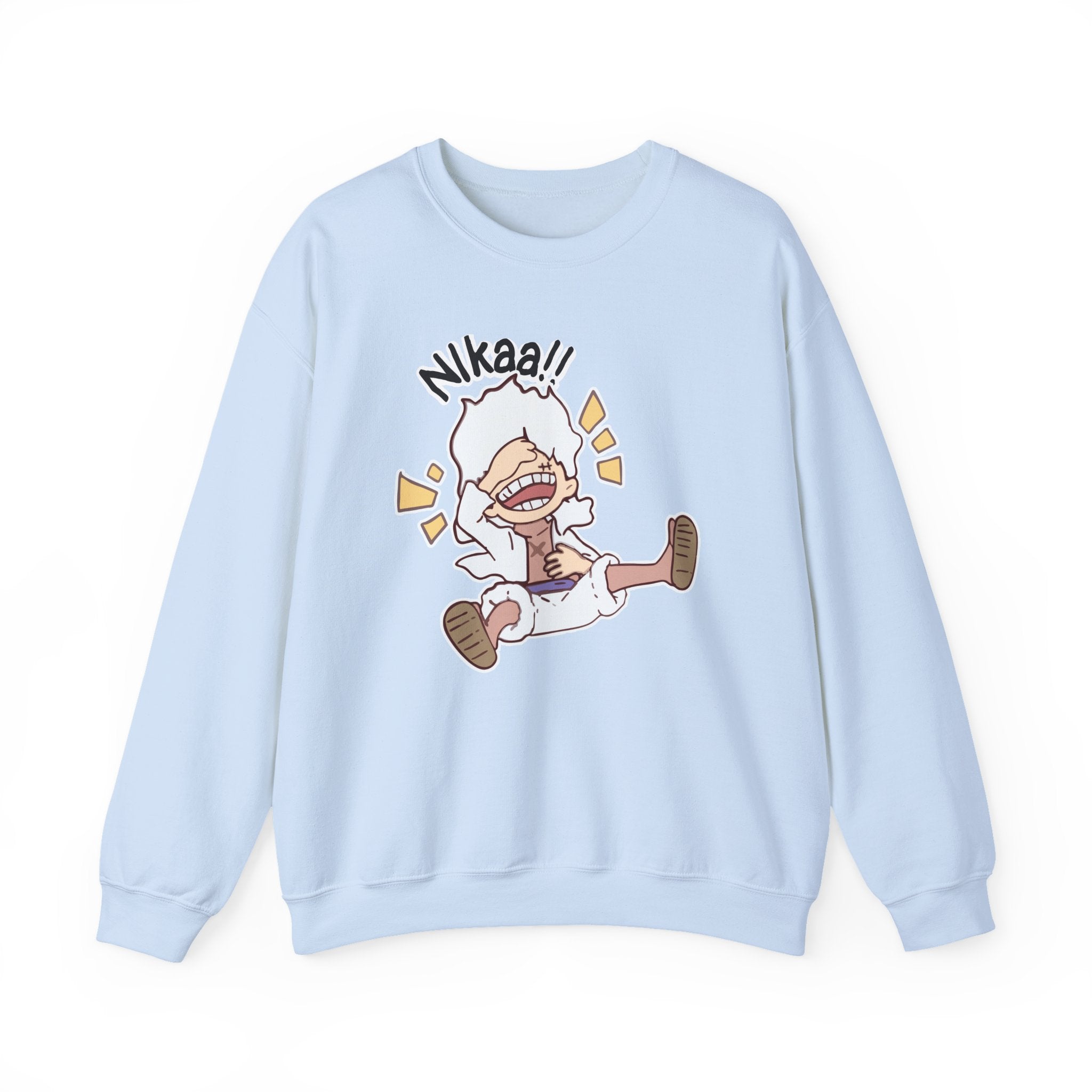Nikaaa! Cartoon Laugh Crewneck Sweatshirt