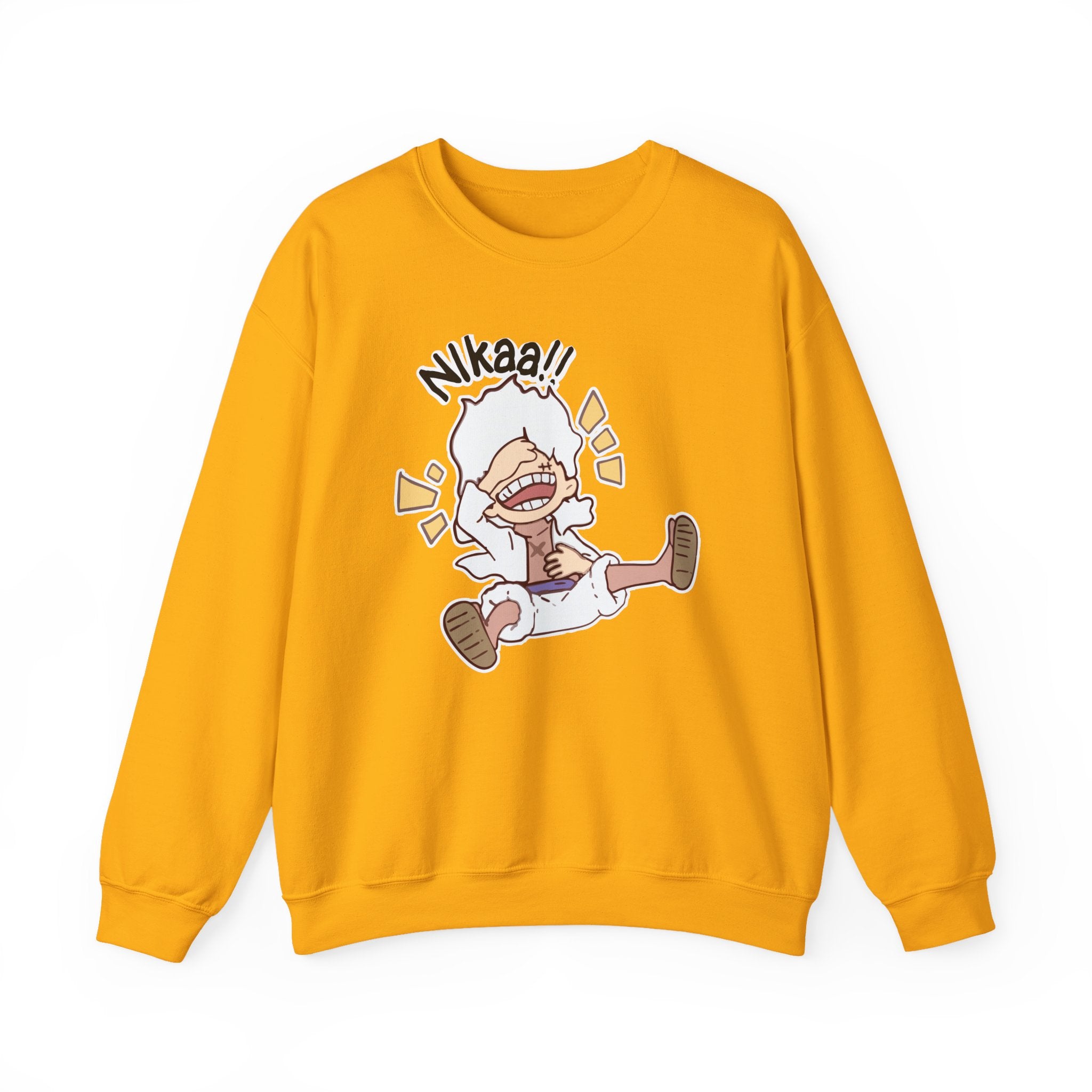 Nikaaa! Cartoon Laugh Crewneck Sweatshirt