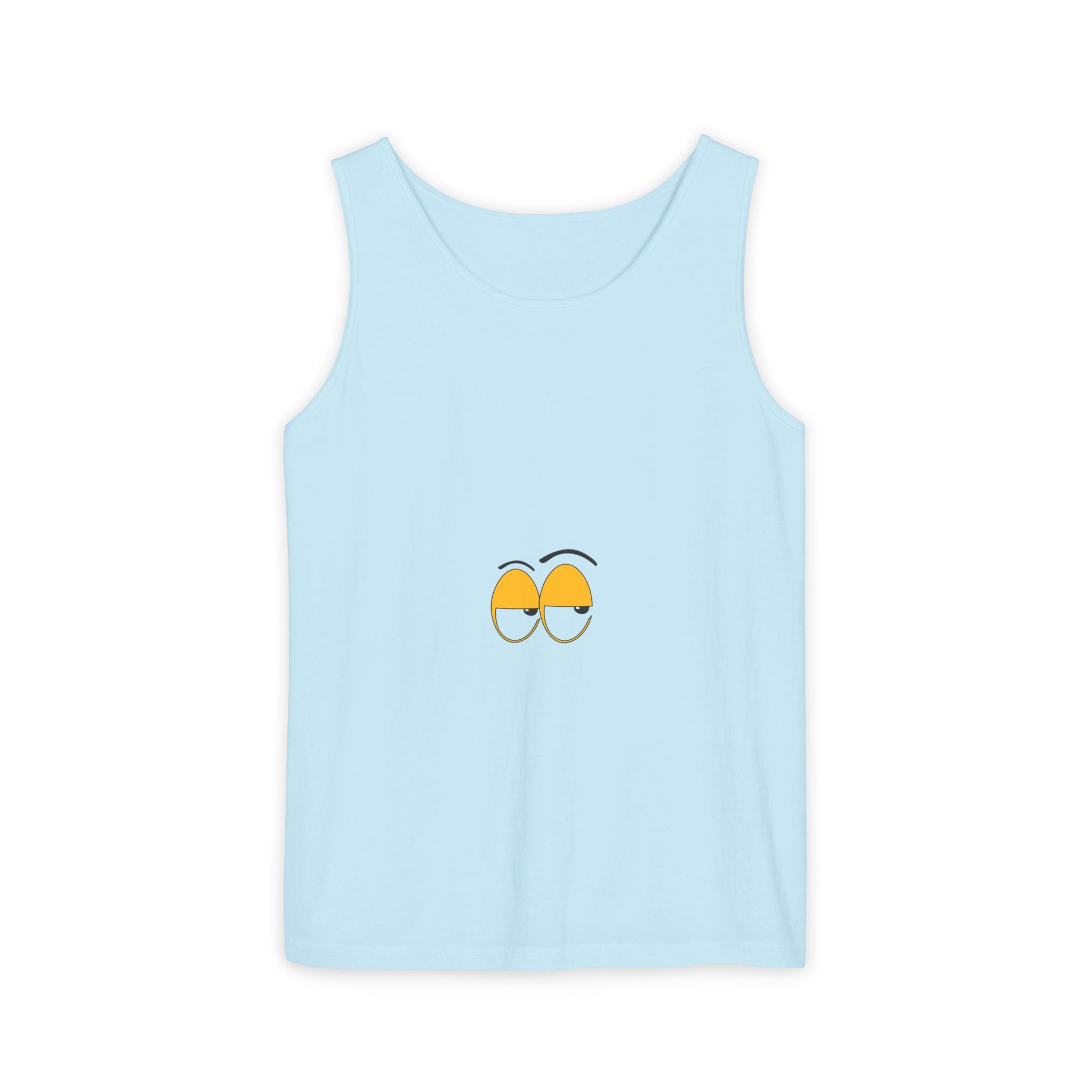 Sleepy Eyes Tank Top - Custom Text Graphic Tank | Personalize Your Own Message