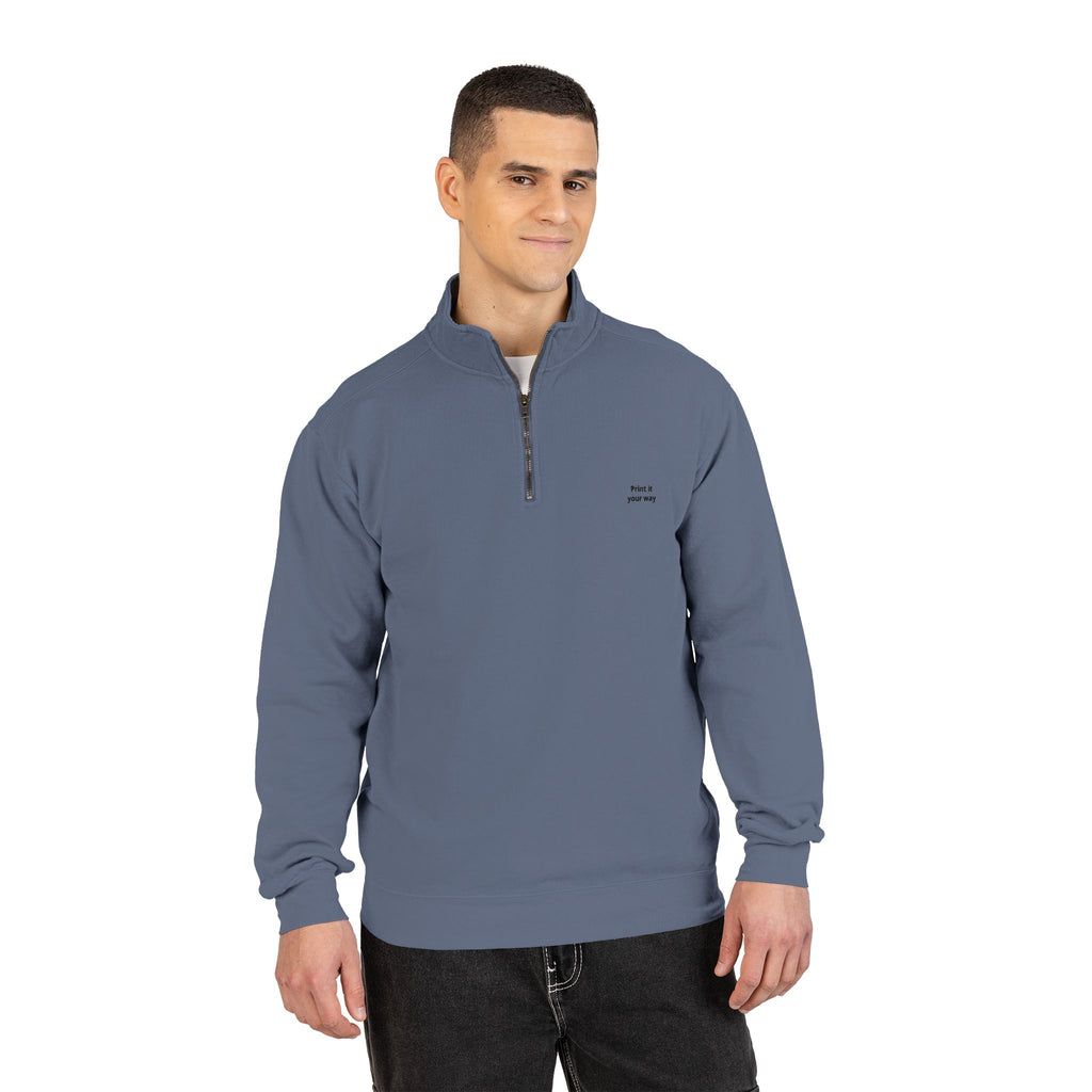 Quarter-Zip Sweatshirt - Custom Print or Text | Personalize Your Own Design