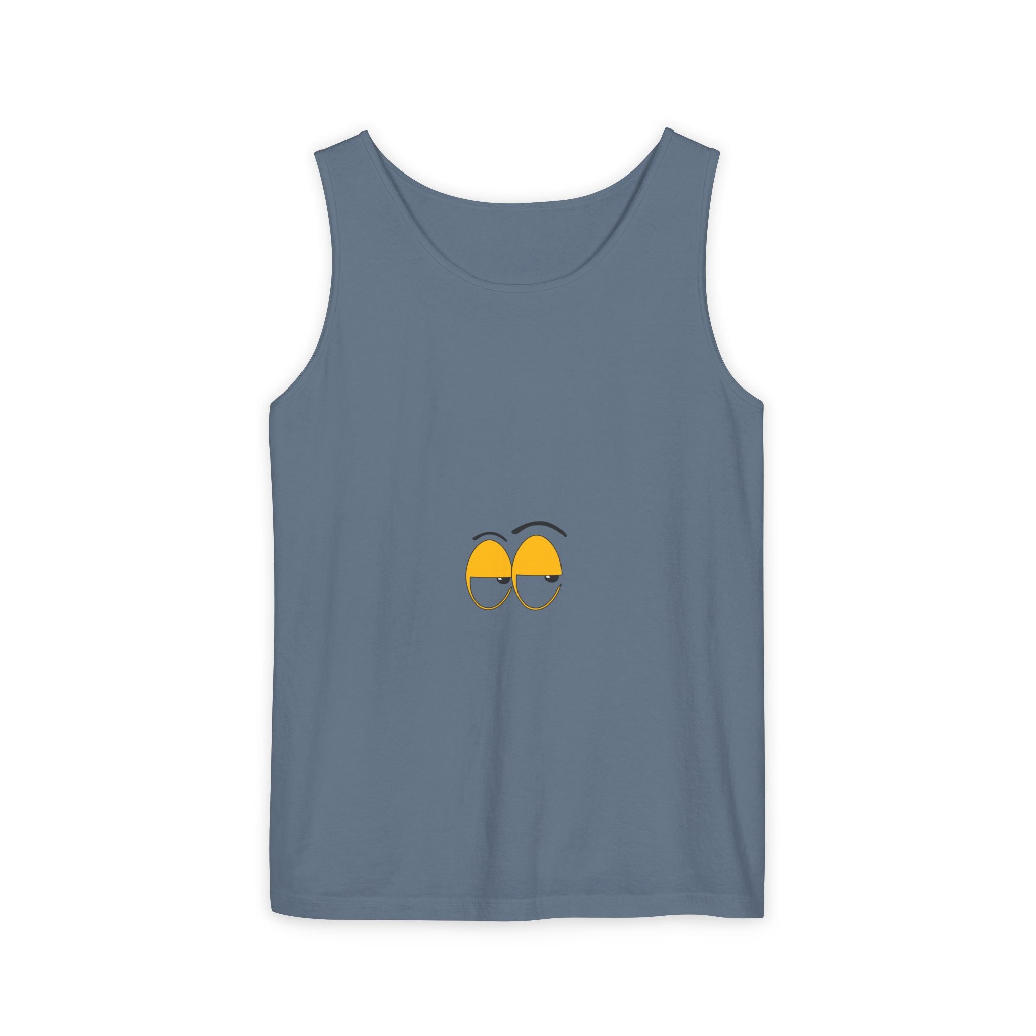 Sleepy Eyes Tank Top - Custom Text Graphic Tank | Personalize Your Own Message