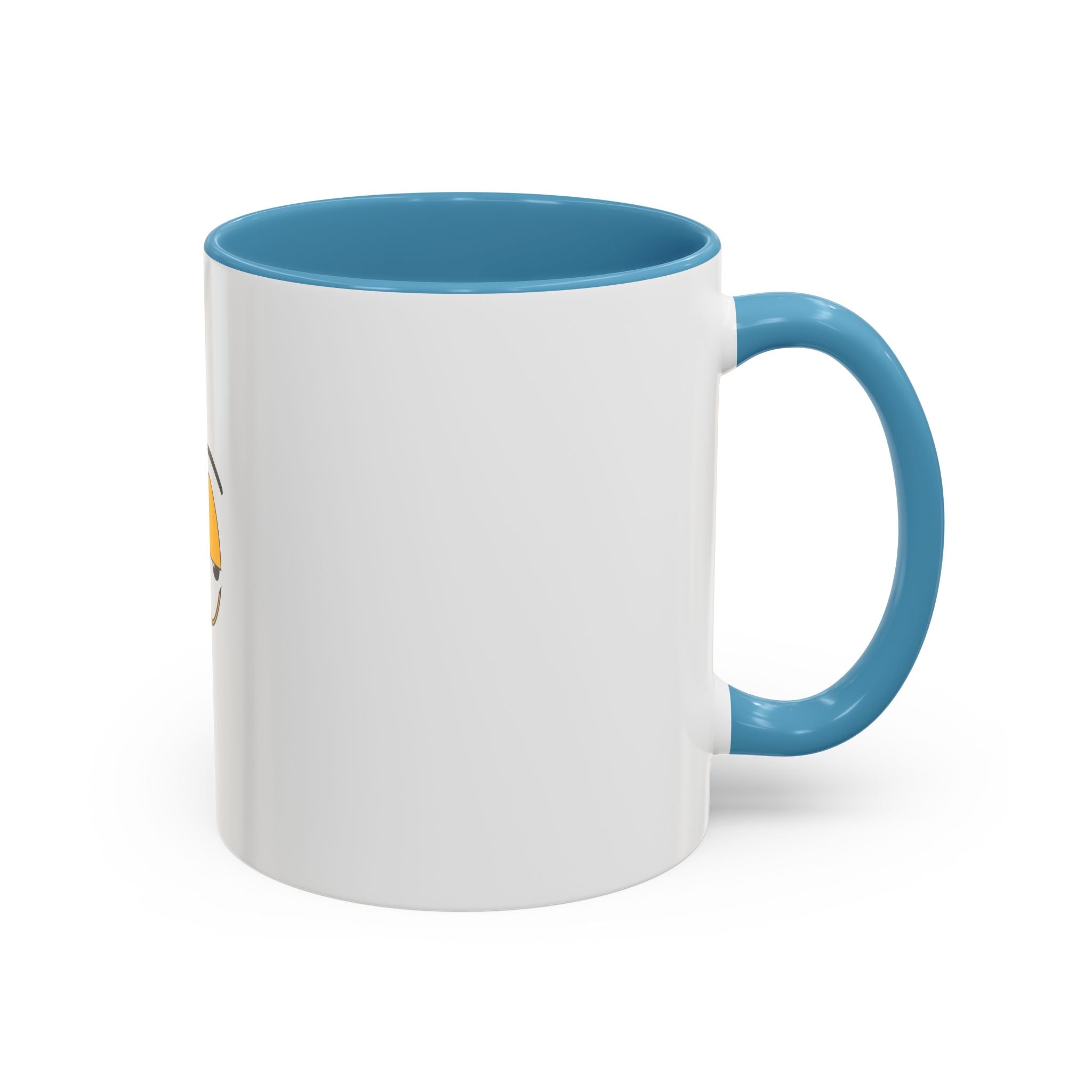 Skeptical Eyes Accent Coffee Mug - Funny Rolling Eyes Emoji Mug