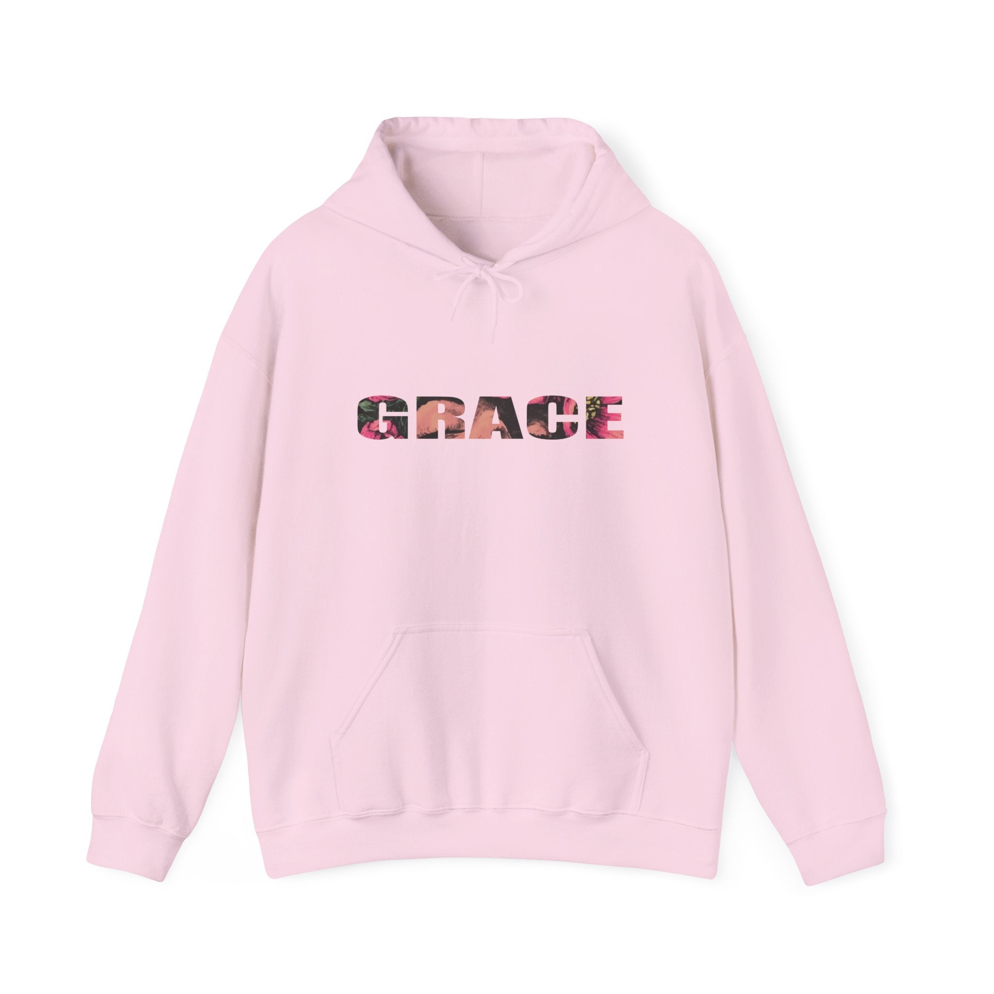Grace Floral Hoodie - Women's Aesthetic Flower Face Pullover