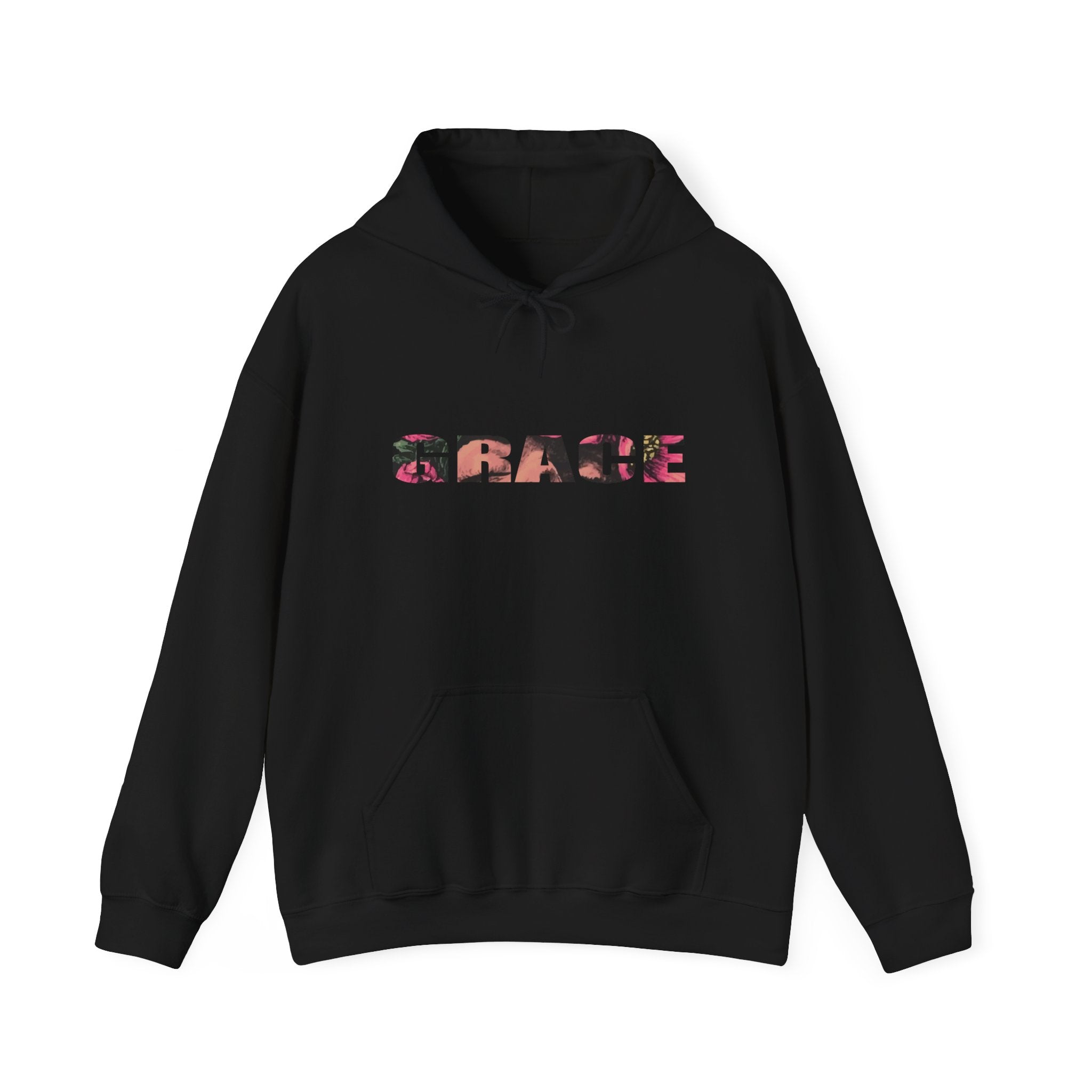 Grace Floral Hoodie - Women's Aesthetic Flower Face Pullover