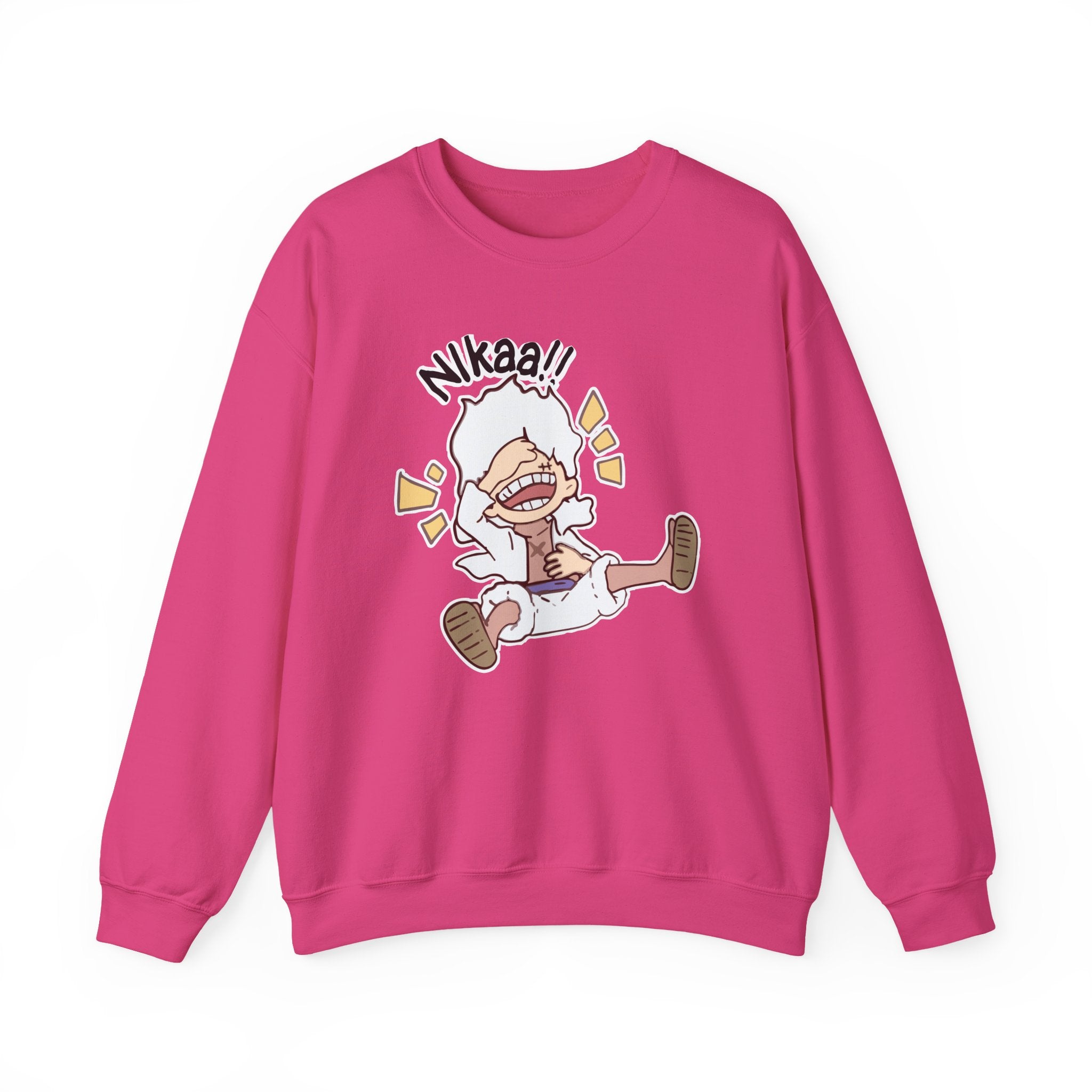 Nikaaa! Cartoon Laugh Crewneck Sweatshirt
