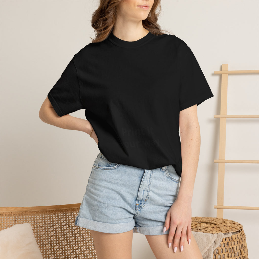 Custom Garment-Dyed T-Shirt - Personalize Your Own Text, Photo or Design | Print It Your Way