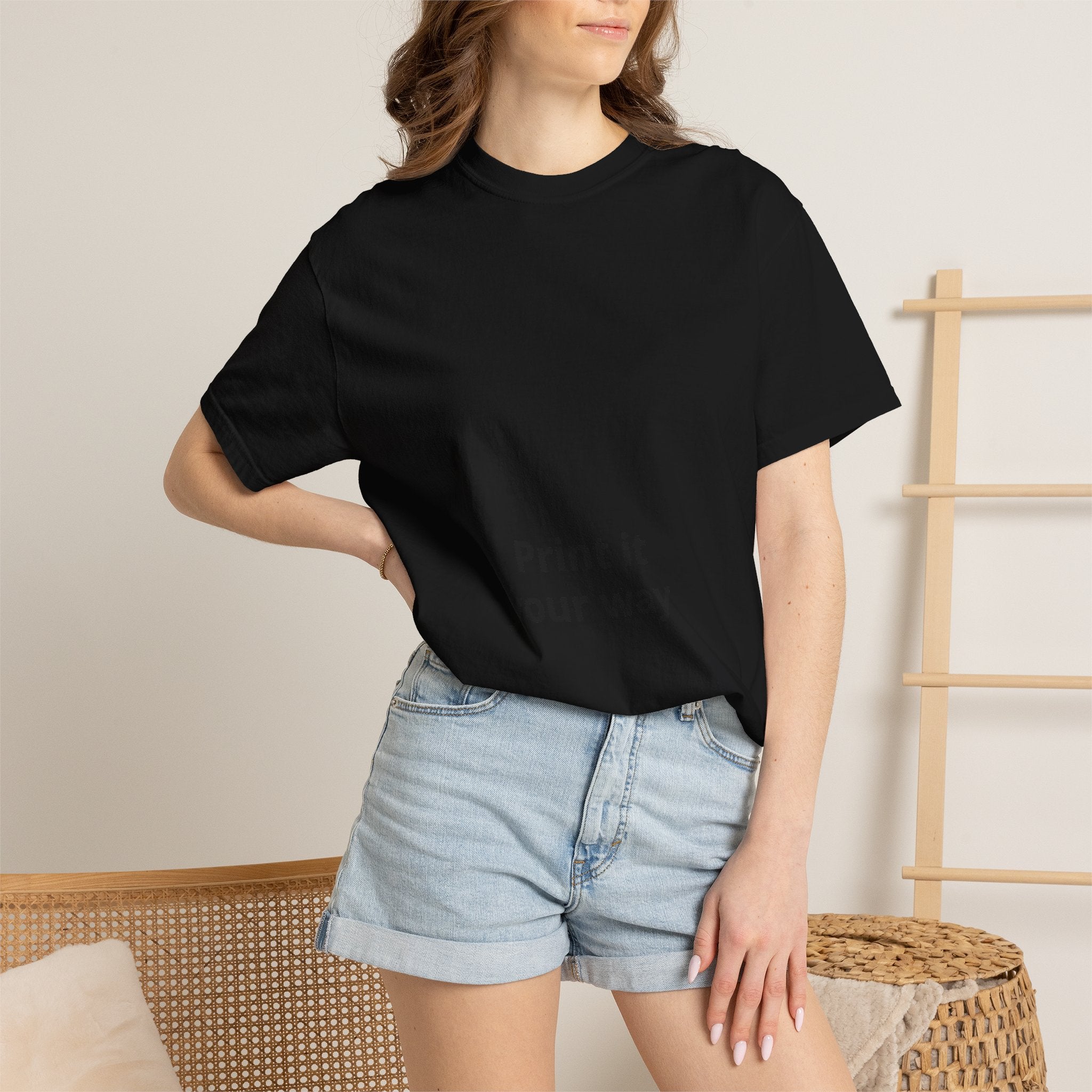 Custom Garment-Dyed T-Shirt - Personalize Your Own Text, Photo or Design | Print It Your Way