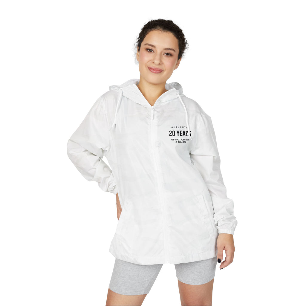 20 Years Veteran Windbreaker Jacket - '20 Years' Anniversary Zip-Up Hooded Jacket