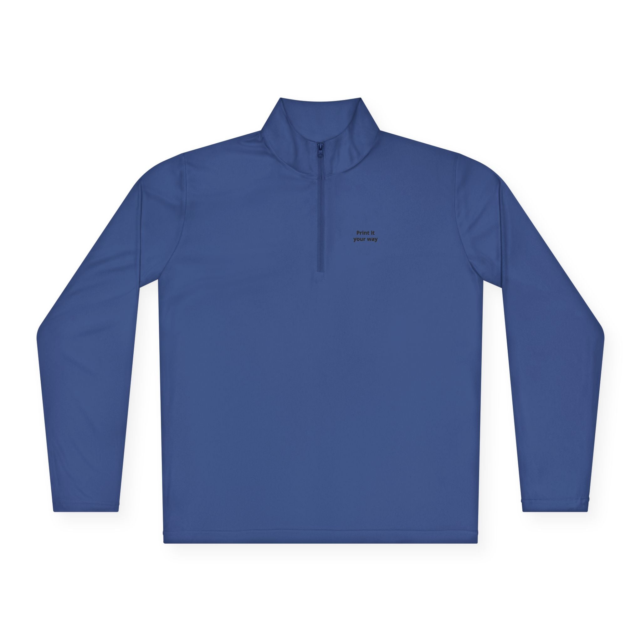 Quarter-Zip Pullover - Custom Text or Logo | Personalize Your Own Chest Print